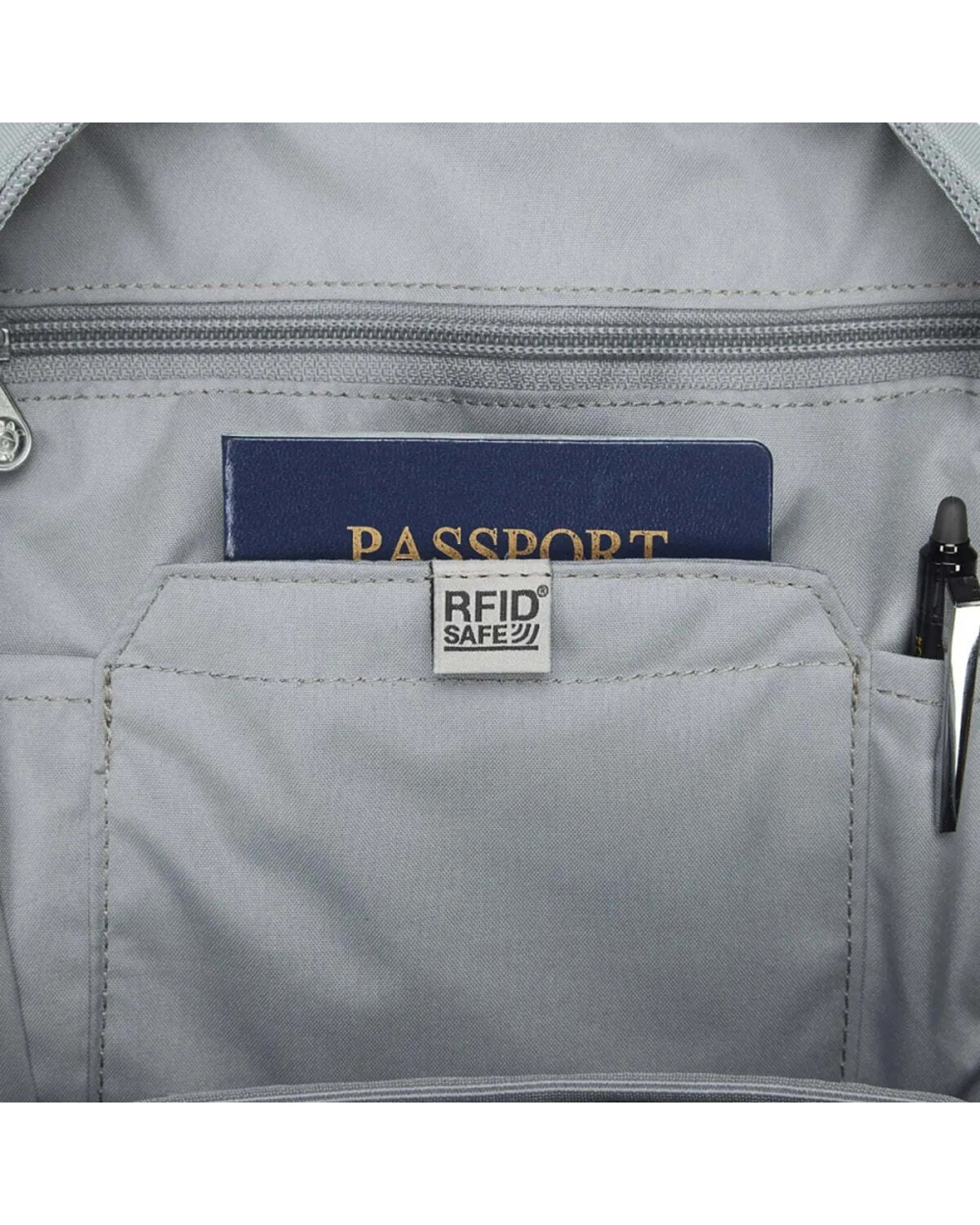 8 Pacsafe V Tech Anti-Theft RFID Blocking Backpack 12L Durable Water Resistant - Grey, 8 of 8