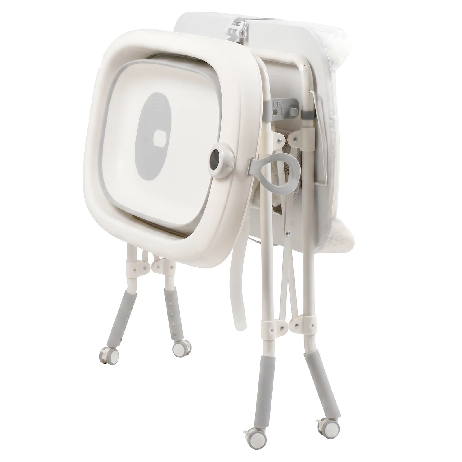 7 Advwin Foldable Baby Bathtub & Changing Table with Storage Rack & Side Basket - White, 7 of 7
