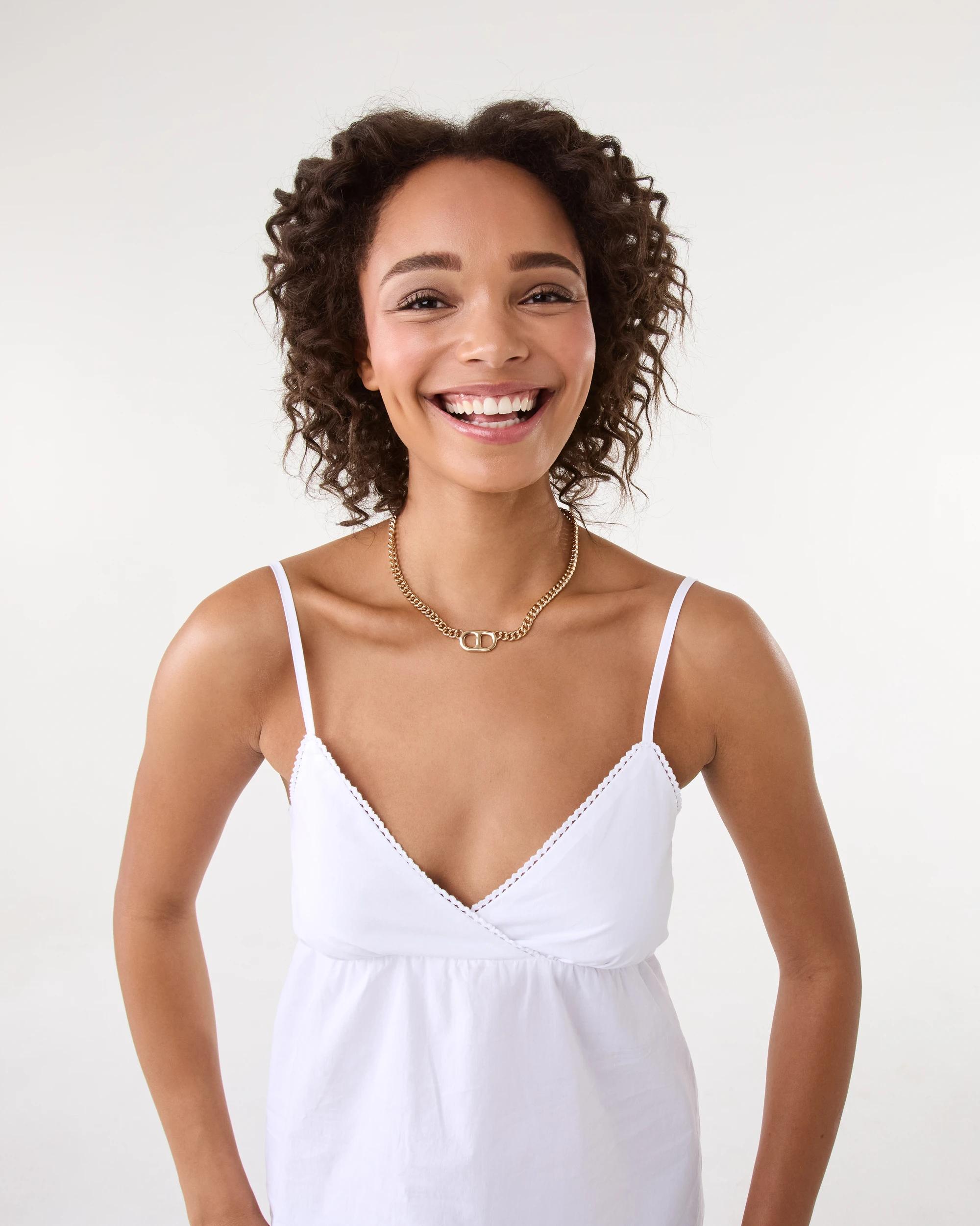 6 Interlink Necklace - Gold Tone GOLD, 6 of 7