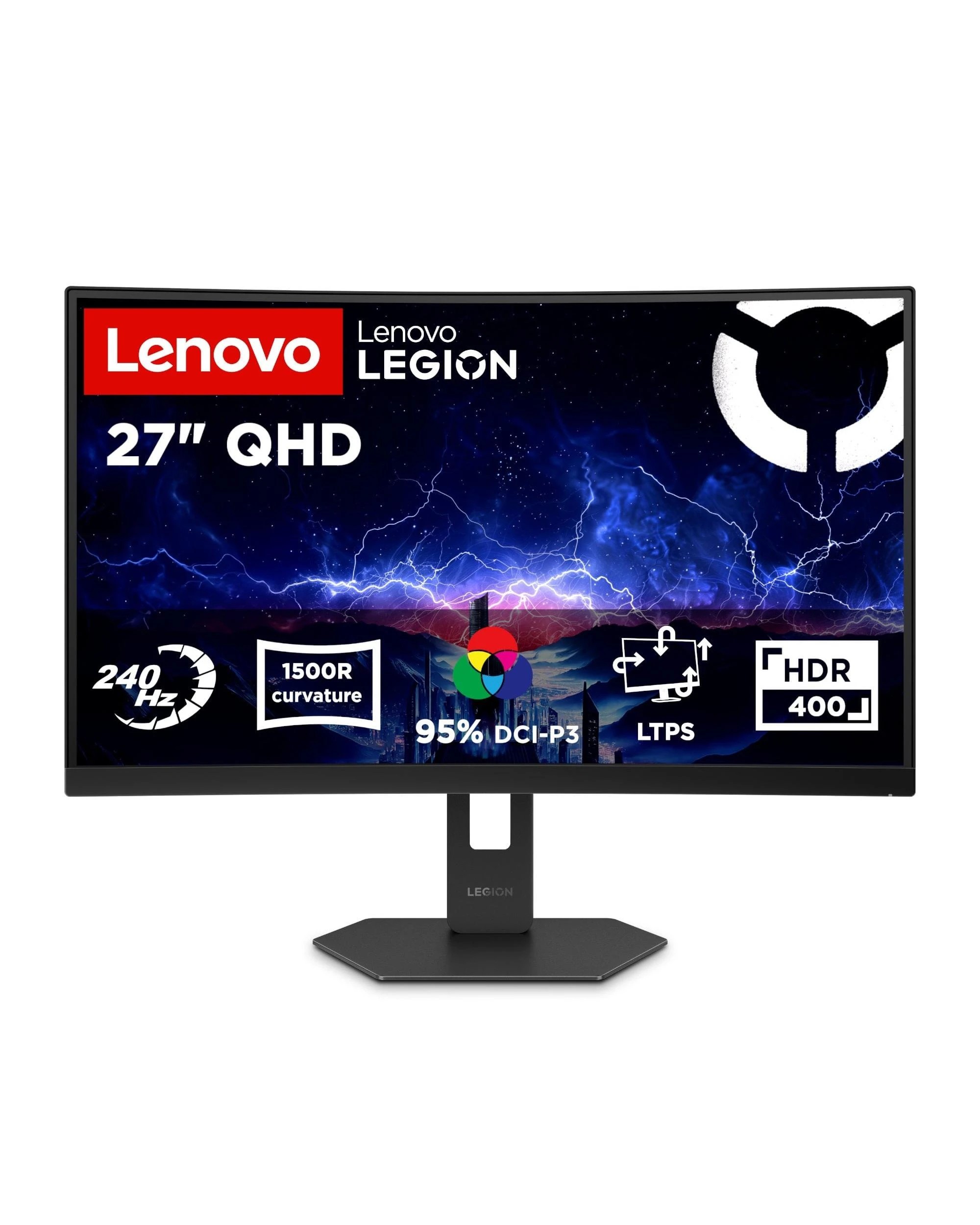 Lenovo Legion Series 27Q-2c 27 inch QHD 240Hz Curved Gaming Monitor ...