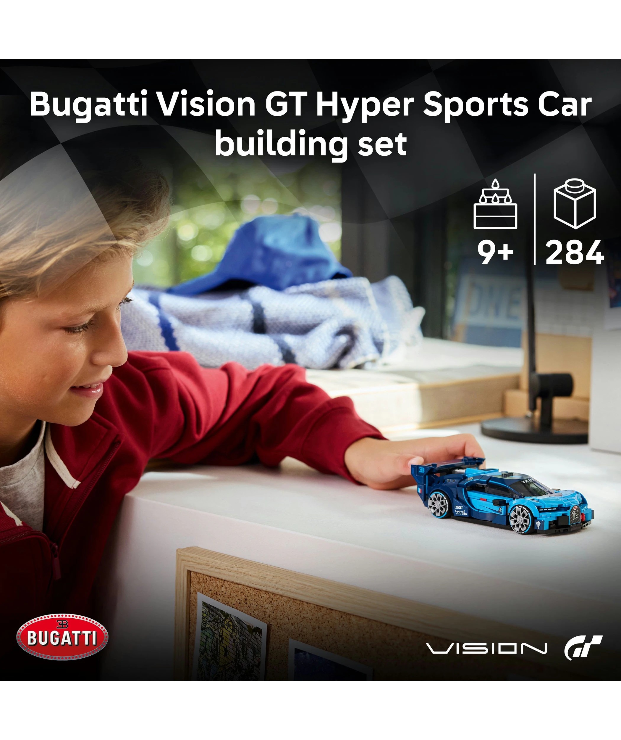 3 LEGO Speed Champions Bugatti Vision GT Hyper Sports Car 77253, 3 of 10