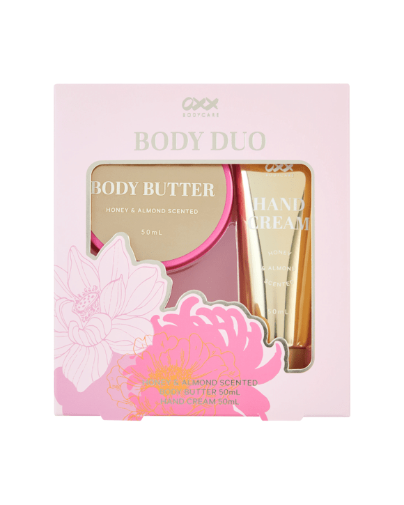 OXX Bodycare Body Duo - Honey and Almond Scented