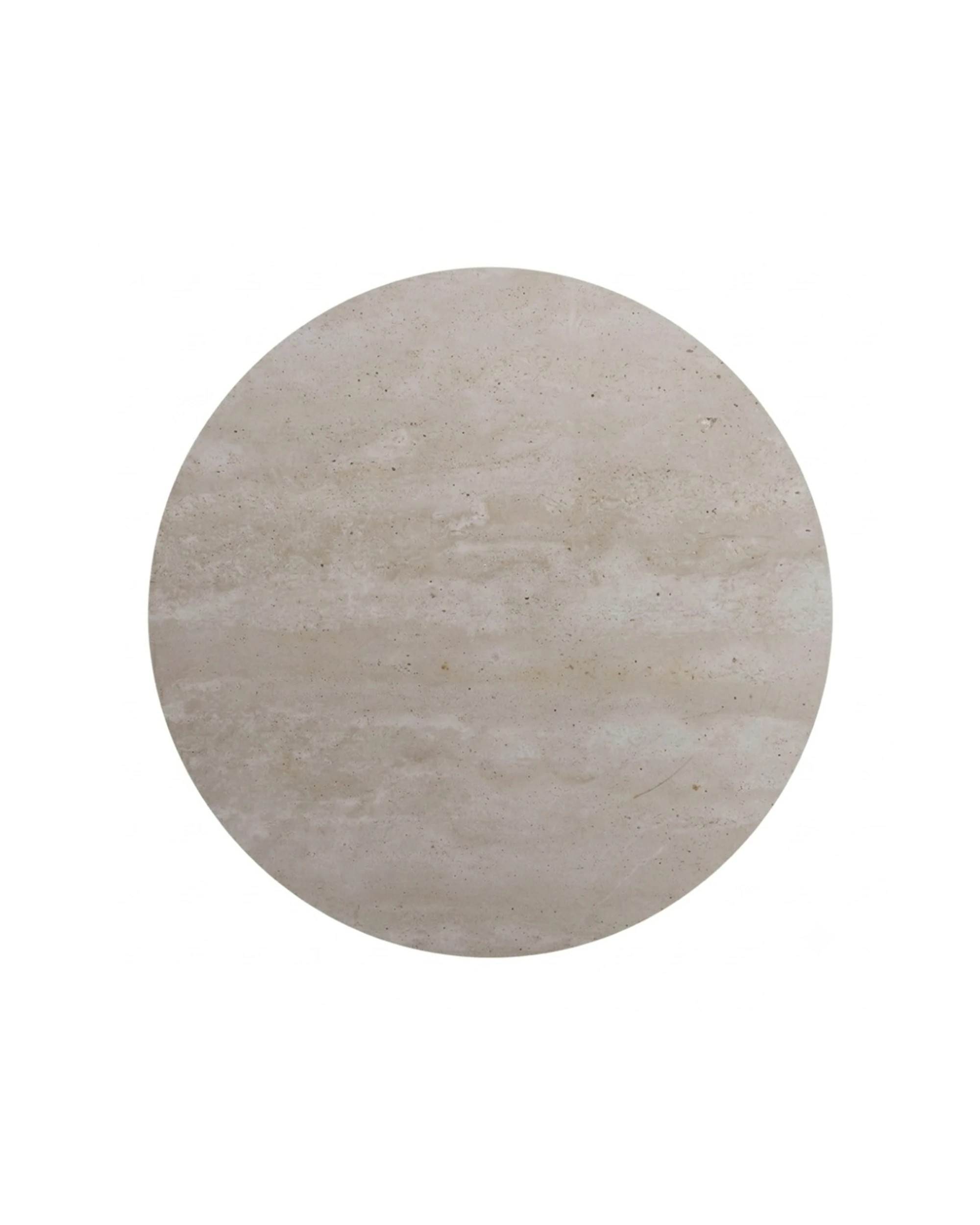 6 Codu Nero Walnut Side Table Timber Base 60x50x50cm Travertine - Beige, 6 of 8