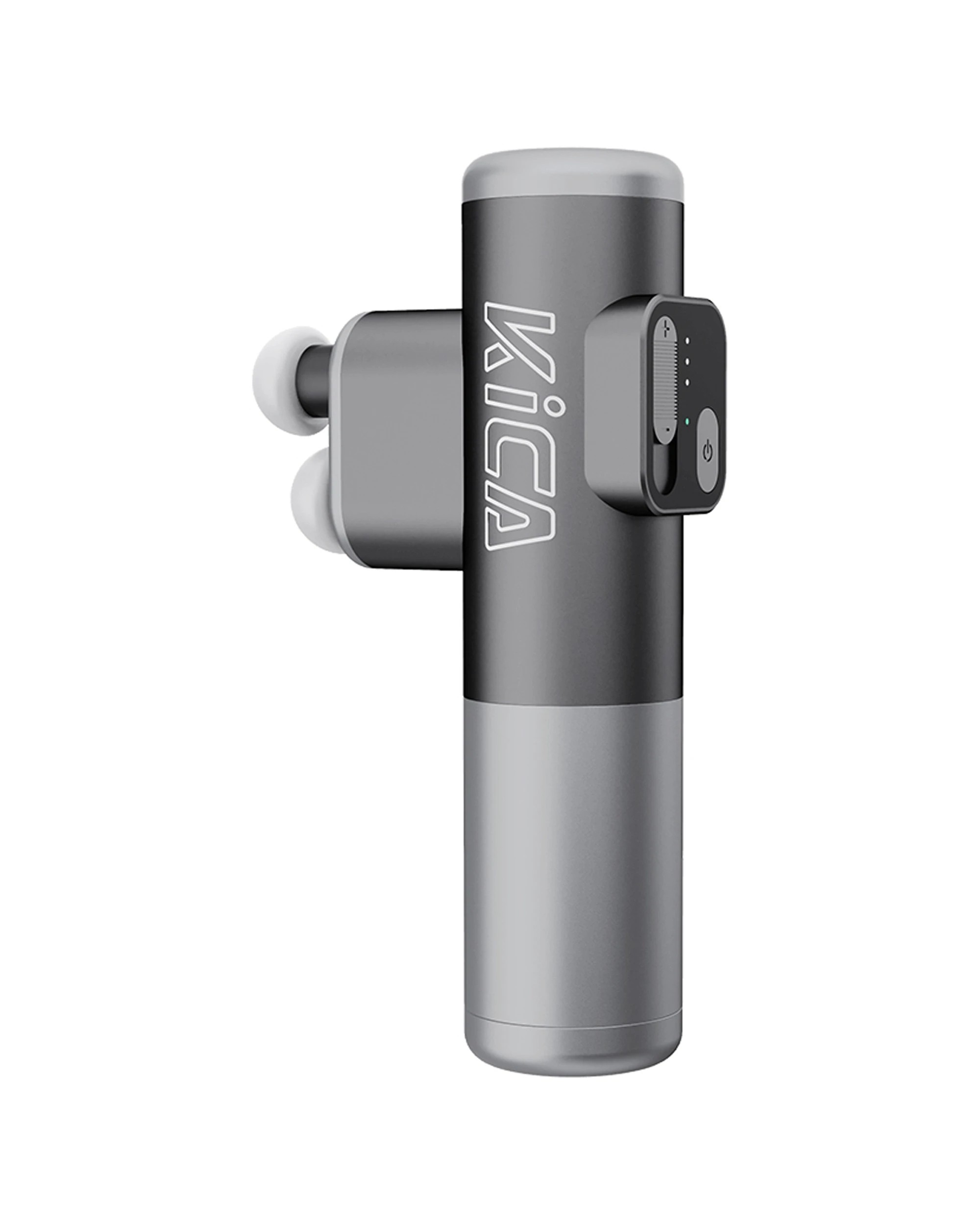 1 KICA 3-Modes Massage Gun Double-Head Massager Deep Tissue Long Battery Life - Grey, 1 of 1