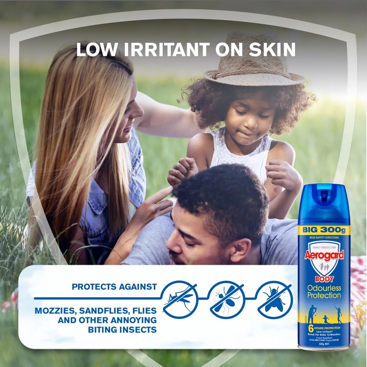 7 Aerogard Body Odourless Protection Insect Repellent Aerosol Spray 300g, 7 of 9
