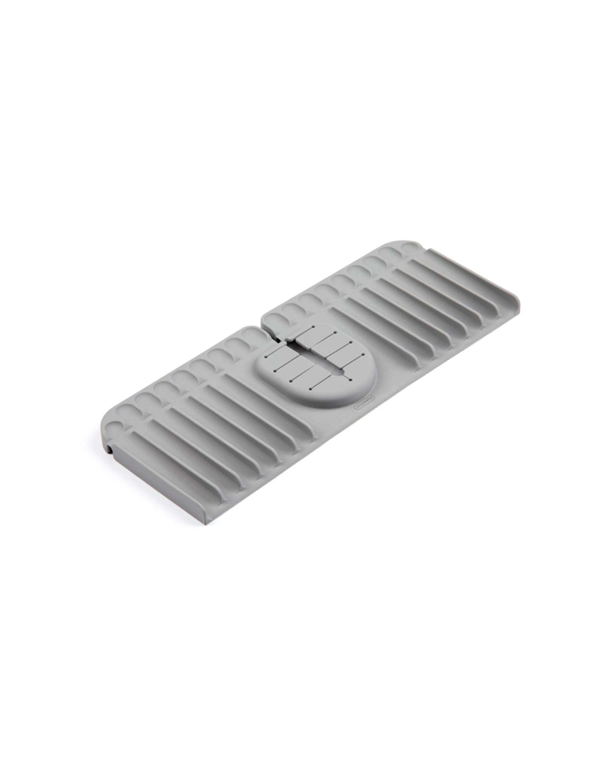 1 Progressive Silicone Sink Mat Splash Guard Foldable Backsplash Protection - Brown, 1 of 3