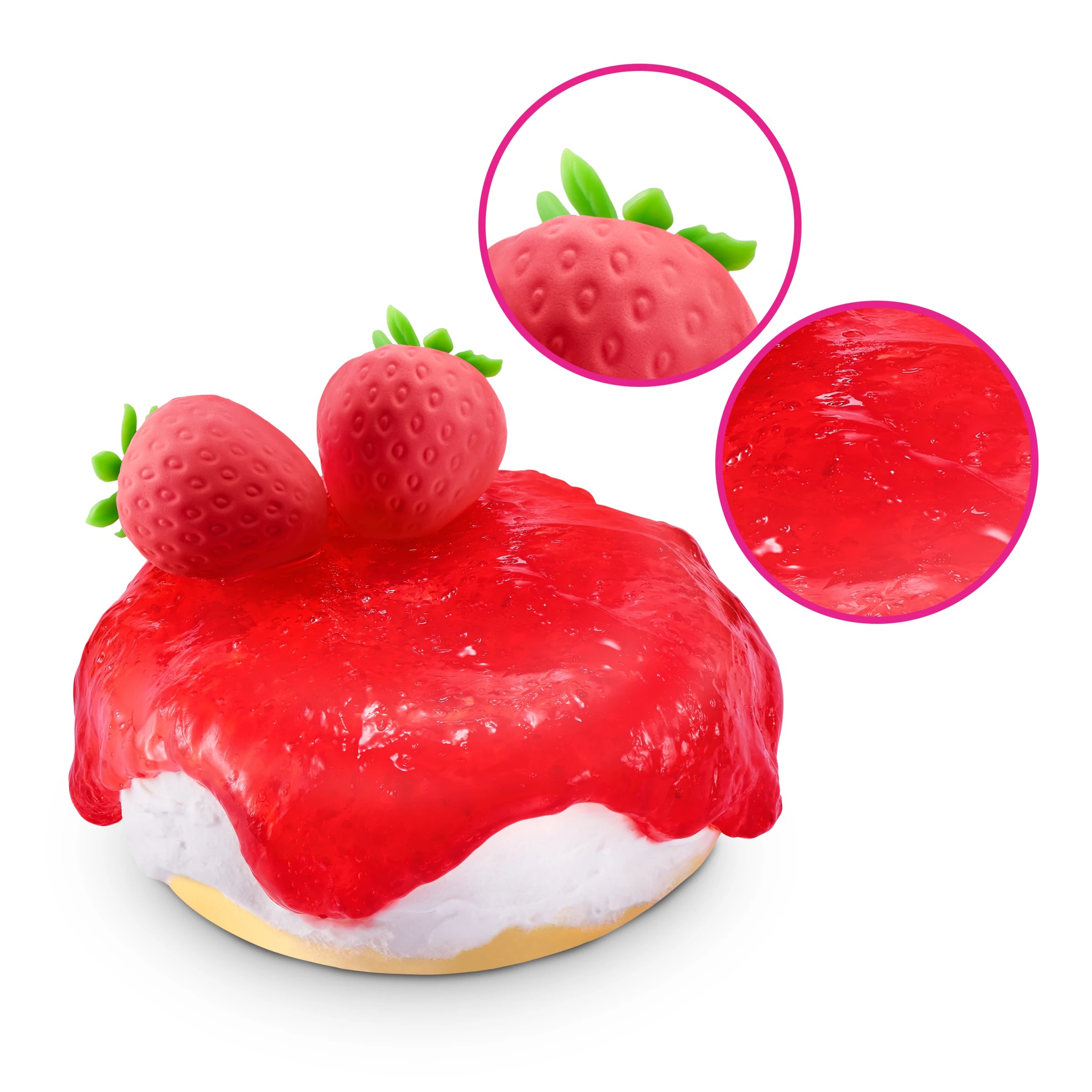 4 12 Piece Zuru Slime Mart Strawberry Cheesecake Playset, 4 of 9