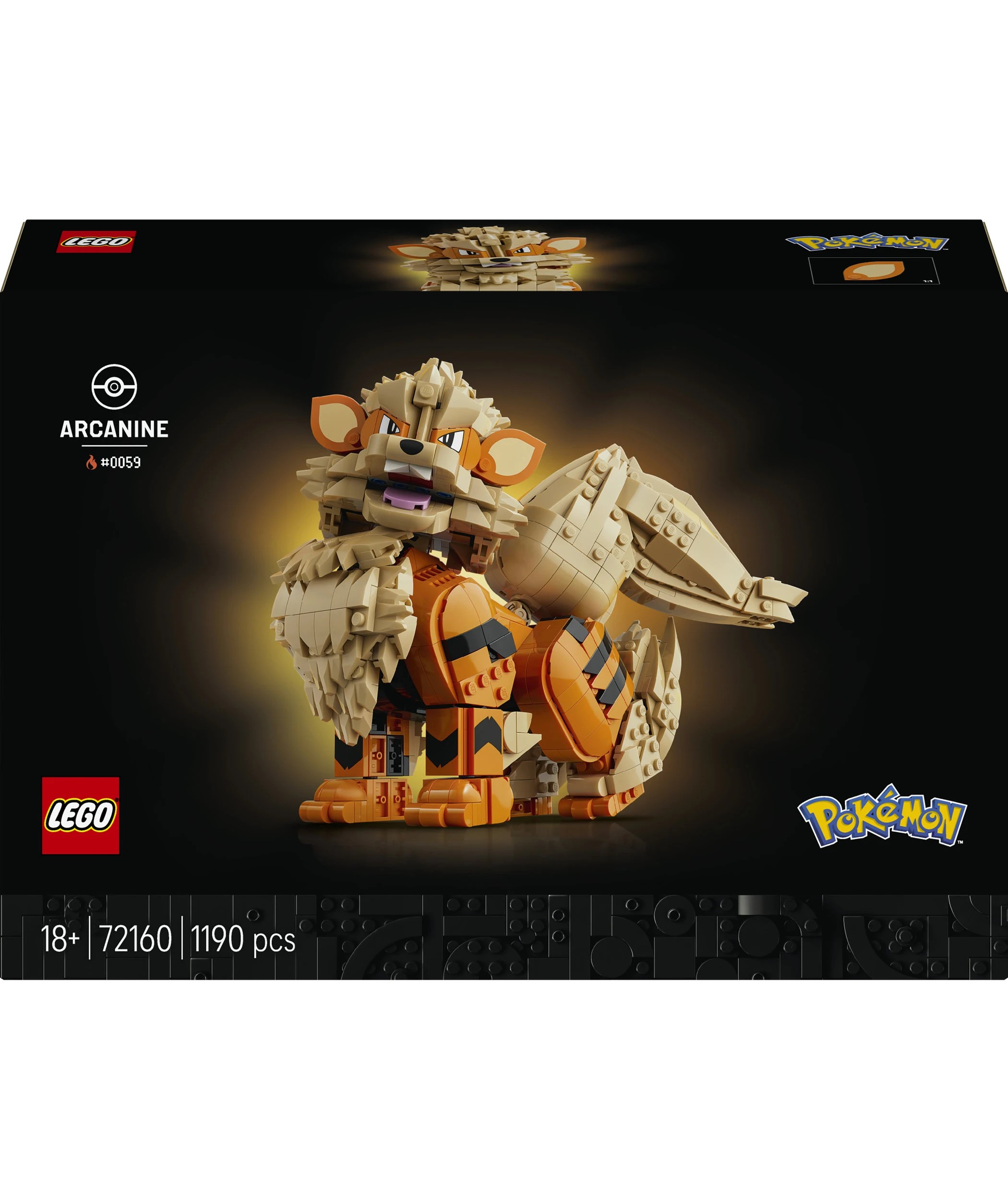1 LEGO Pokemon Arcanine 72160, 1 of 10