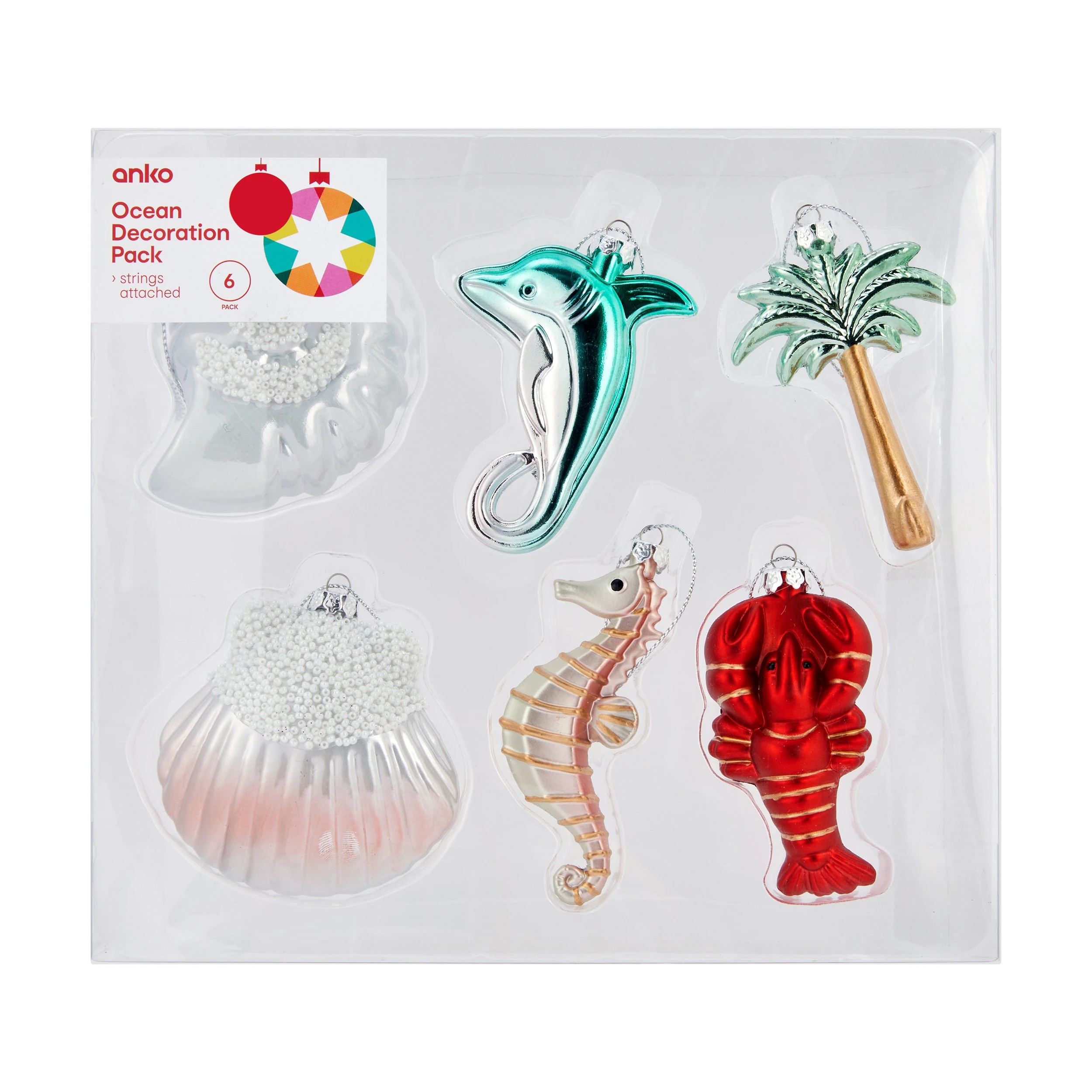 1 6 Pack Ocean Decoration Pack, 1 of 9