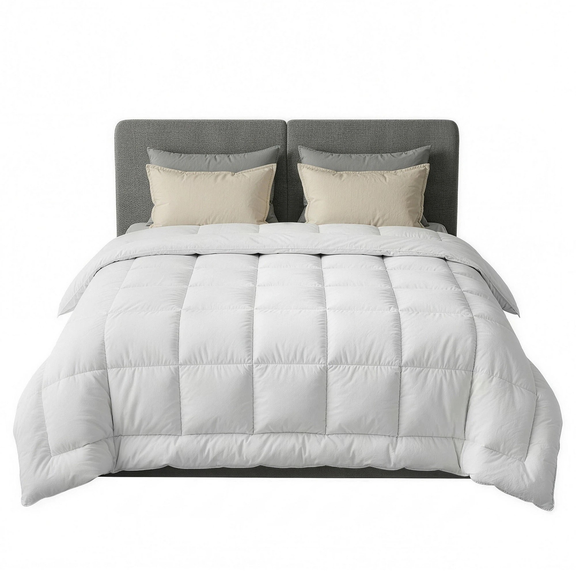 3 Giselle 500GSM Wool Quilt Winter Doona Double Bed - White, 3 of 4