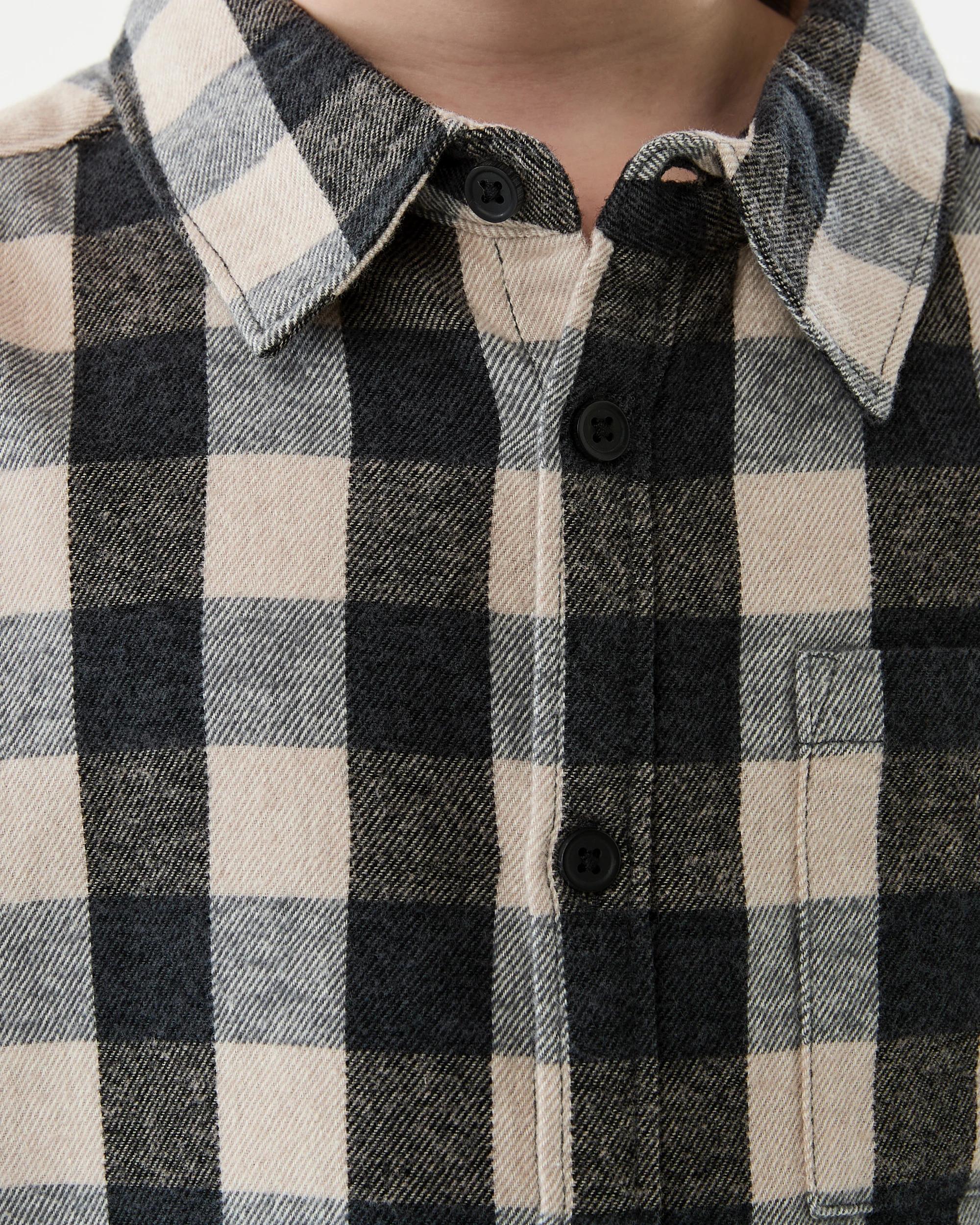 4 Yarn Dye Flannel Shirt Brn Checks, 4 of 7