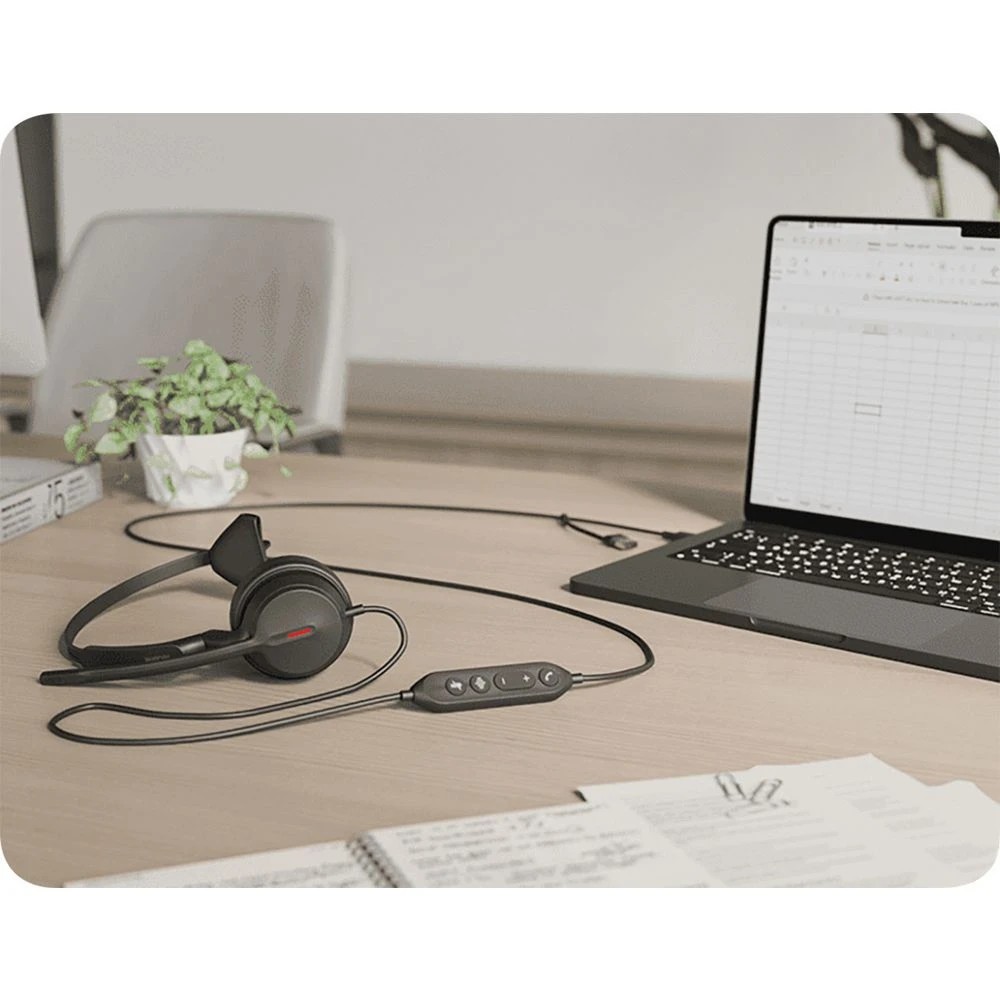 3 Yealink UH44 Mono Wired Headset Black, 3 of 3