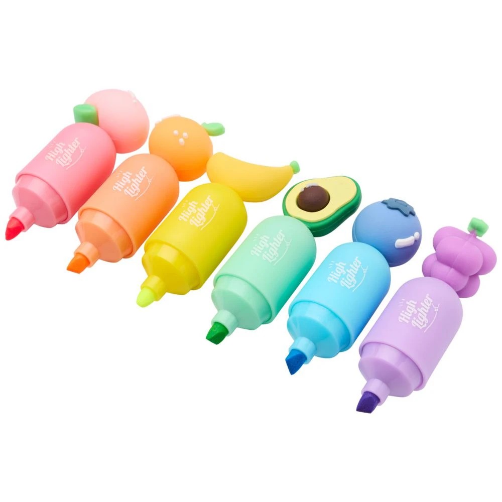2 Studymate Novelty Highlighters Fruit 6 Pack, 2 of 3