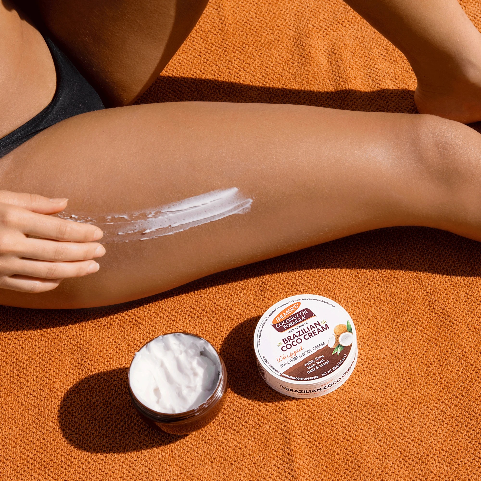 6 Palmers Coconut Oil Formula Brazilian Coco Whipped Bum, Bust And Body Cream 250g - Vitamin E
 - Brown, 6 of 8