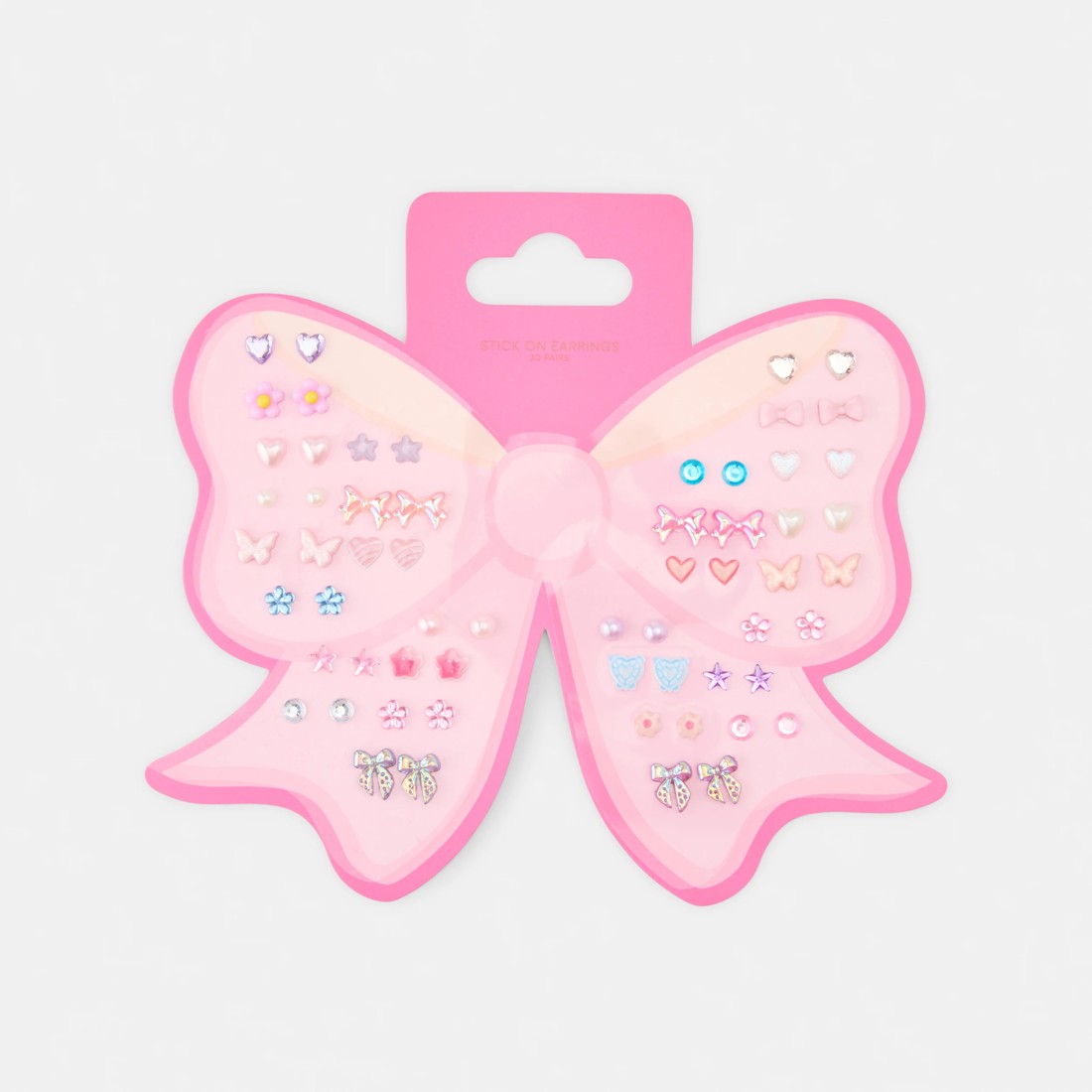 3 30 Pack Stick On Earrings - Bow, 3 of 4