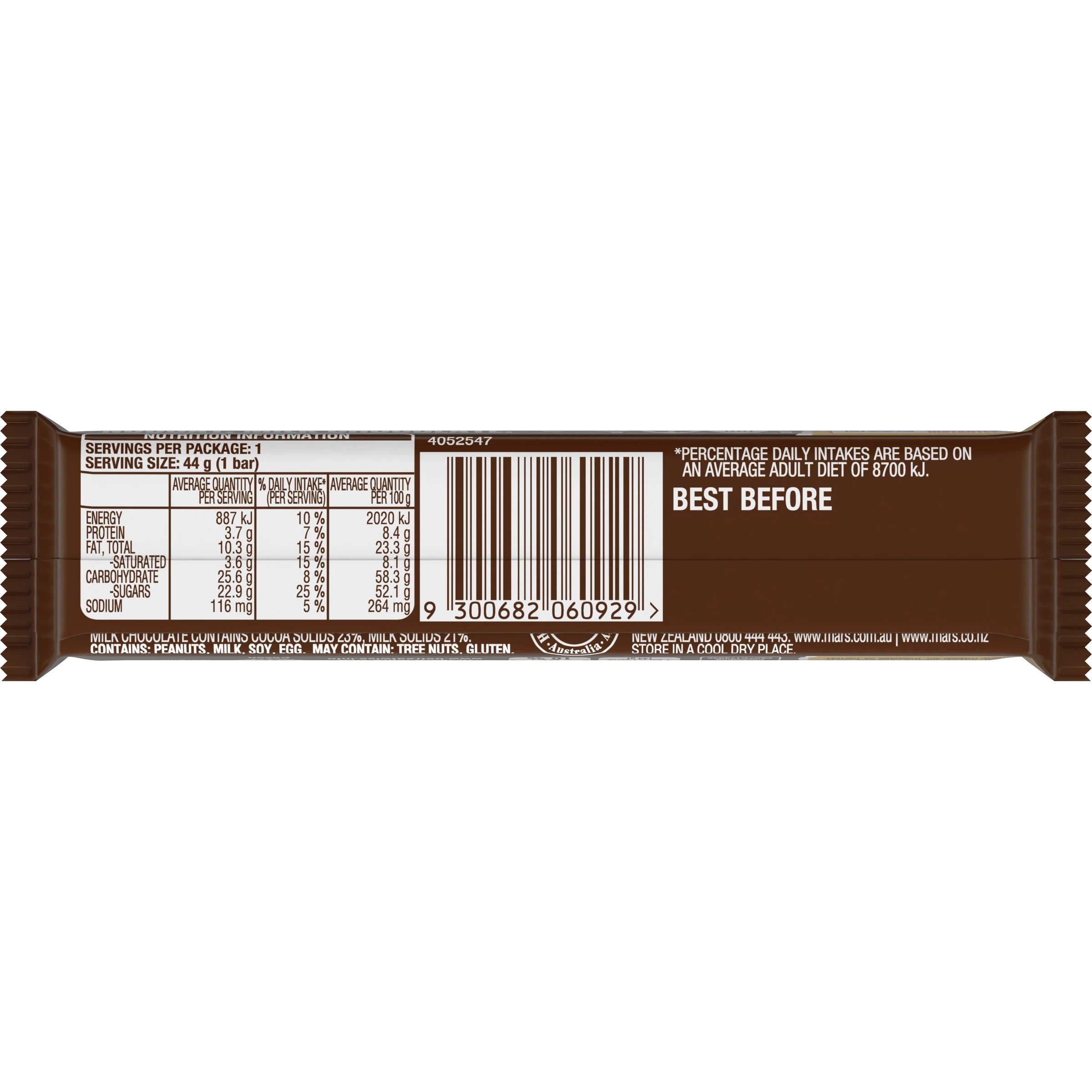 4 Snickers Milk Chocolate Bar 44g, 4 of 4