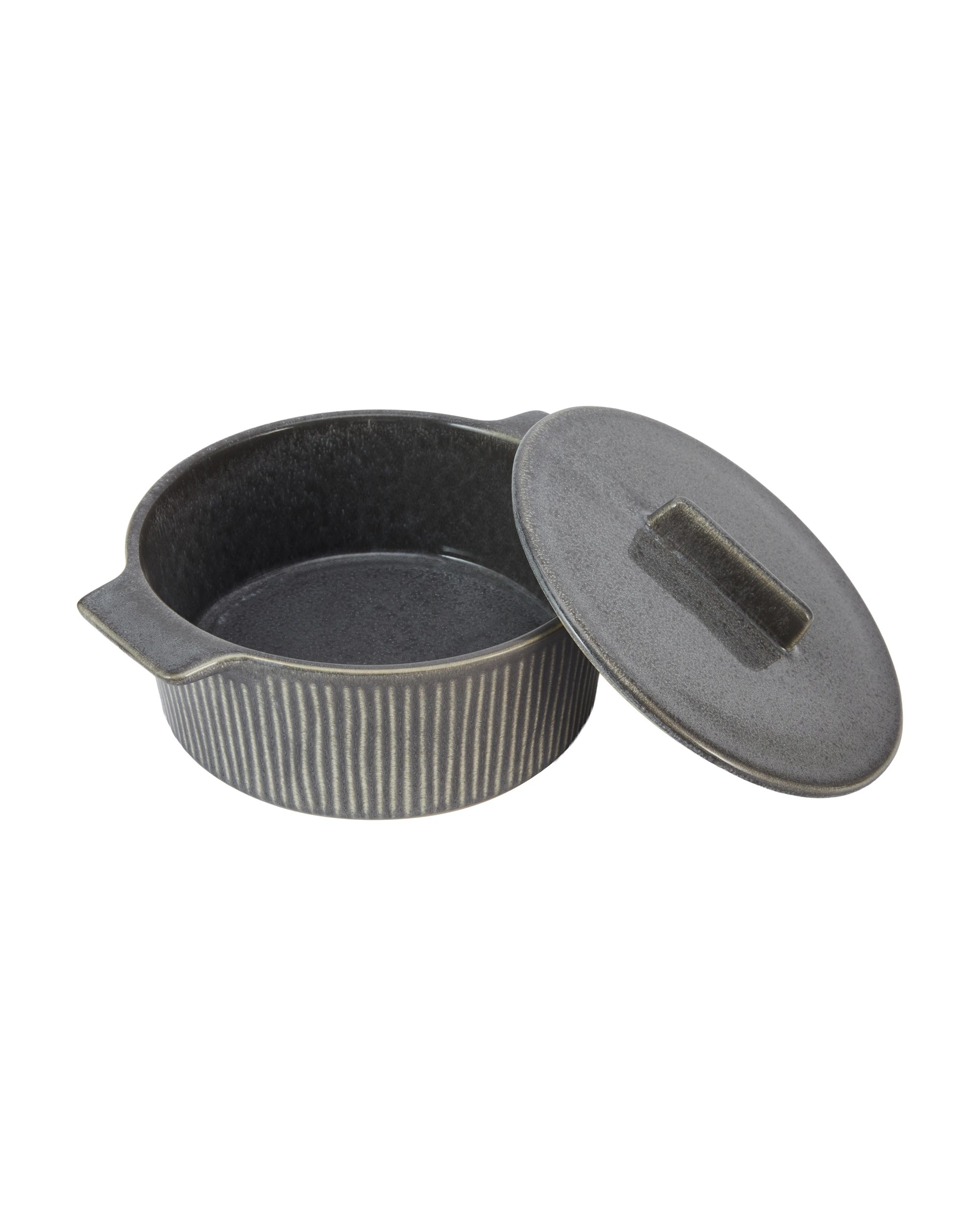2 Ceramic Casserole - Grey, 2 of 6