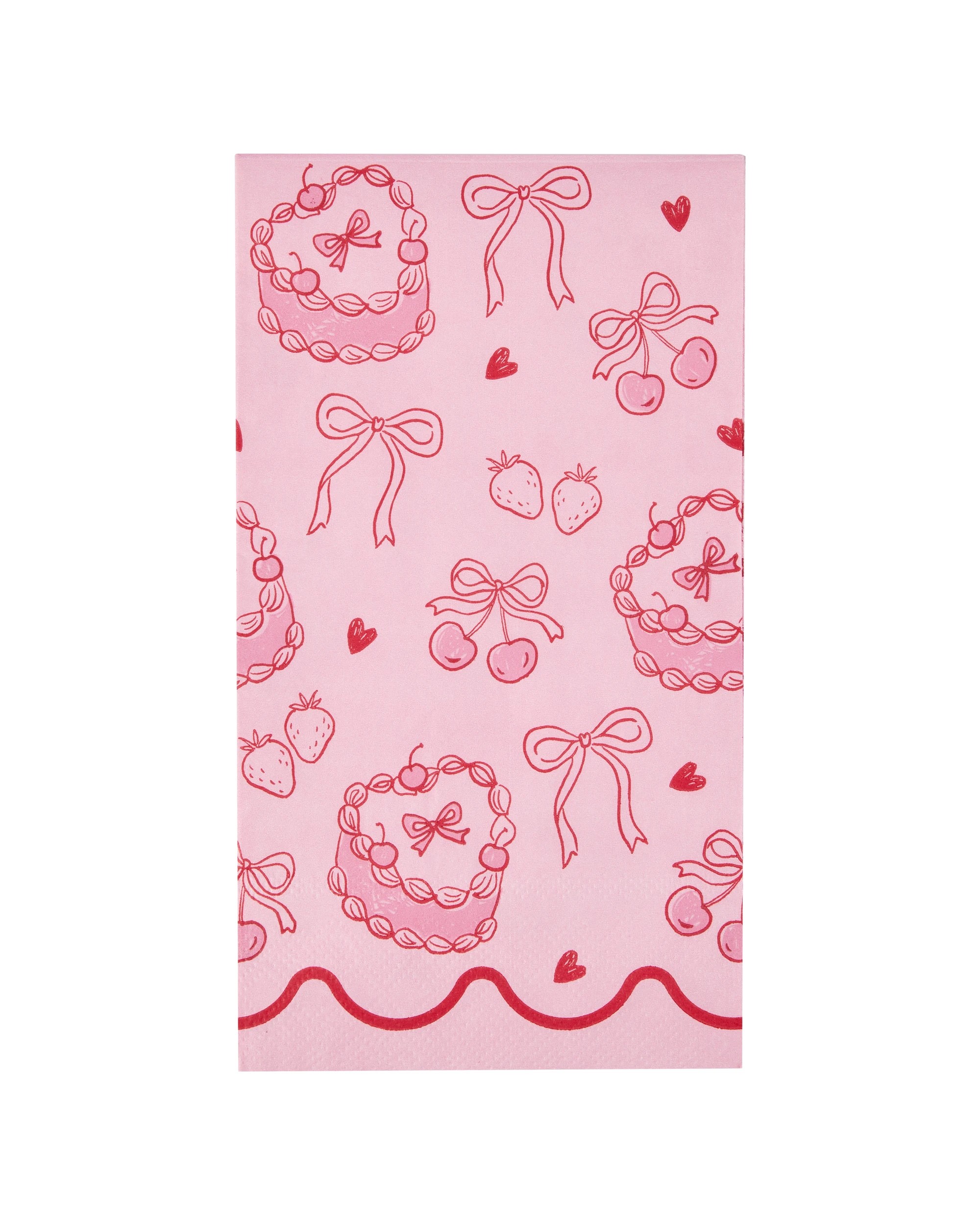 1 20 Piece Pink and Red Paper Napkins, 1 of 5