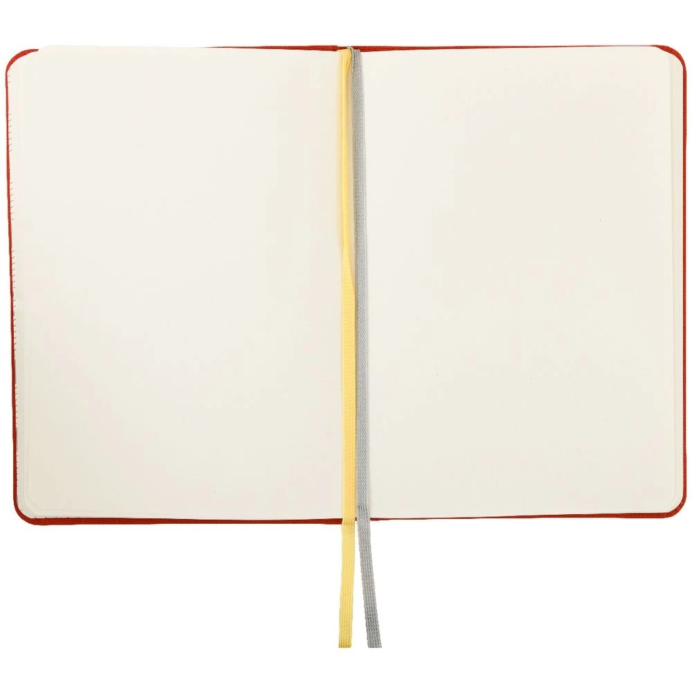 4 Modena A6 Linen Plain Notebook Orange, 4 of 5