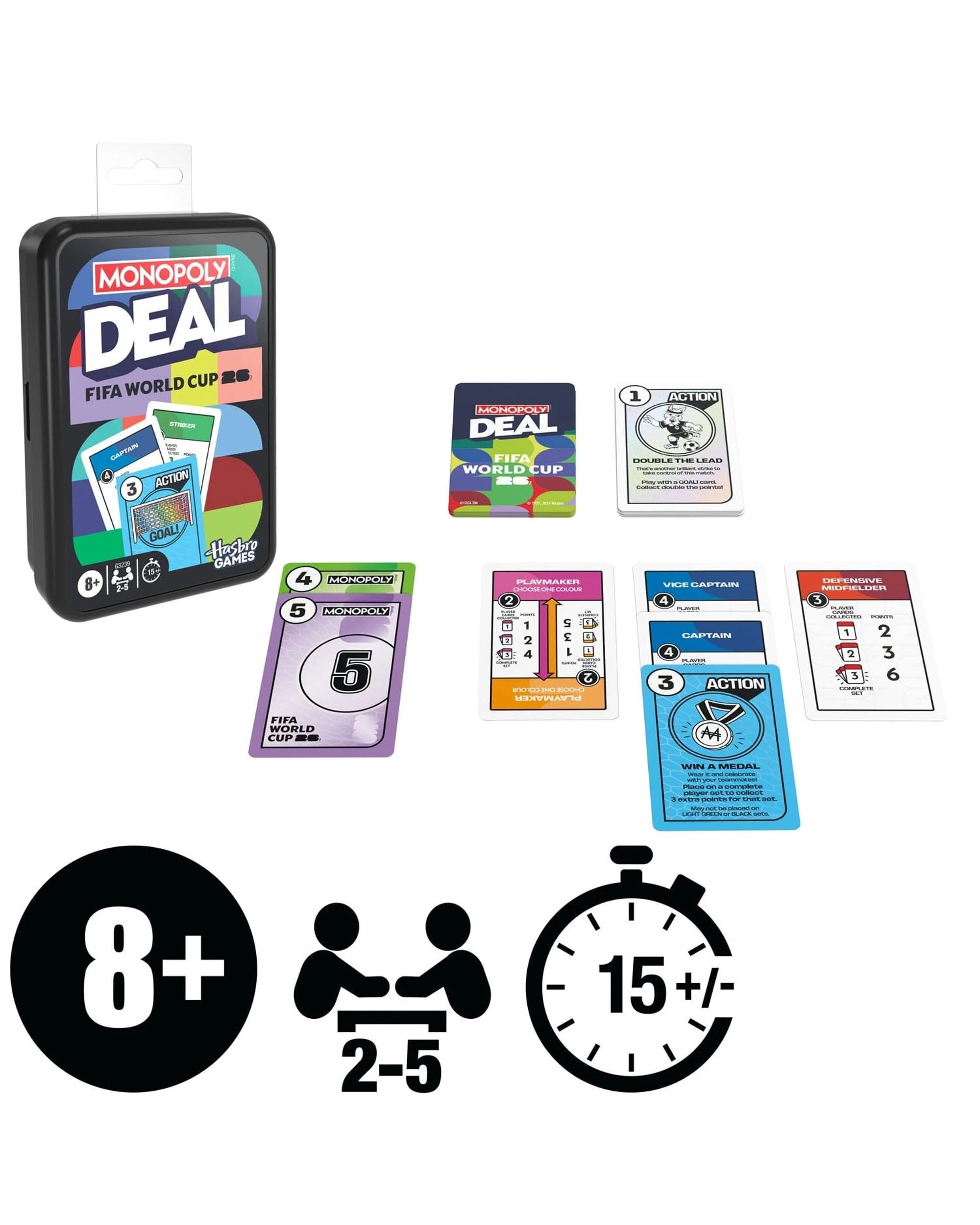 4 Monopoly Deal FIFA World Cup 2026 Edition Card Game, 4 of 10