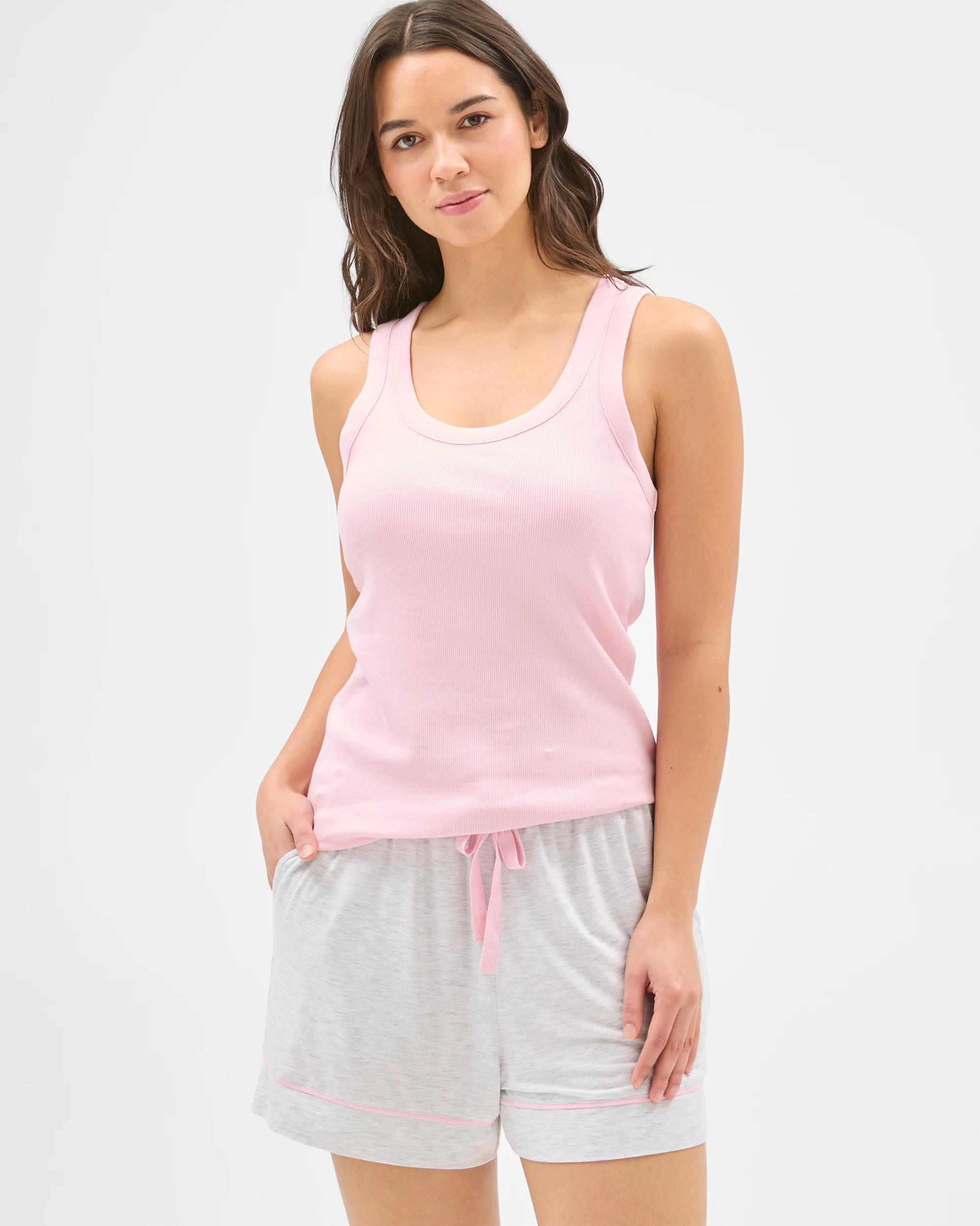 2 Target Woman Soft Comfort Bamboo Pyjama Shorts GREY FAIRYTALE, 2 of 6