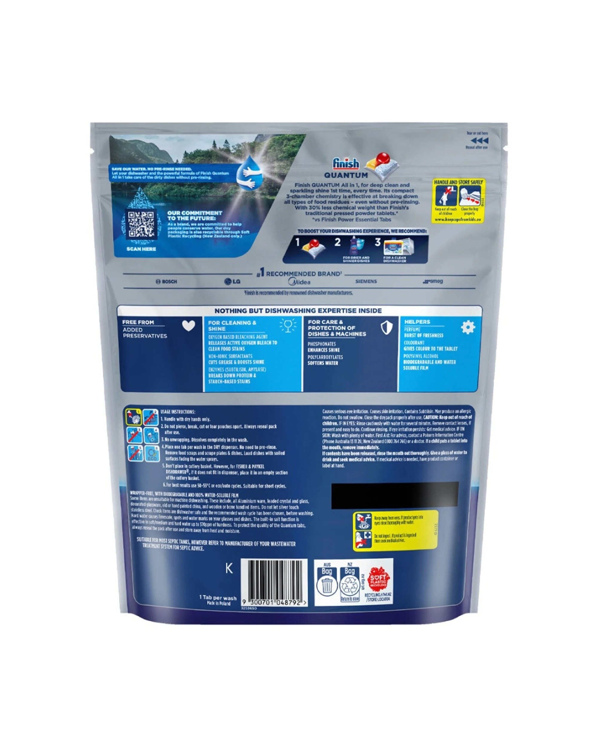 1 Finish Powerball Ultimate AllInOne Dishwashing Tablets 72pc Lemon Sparkle, 1 of 6