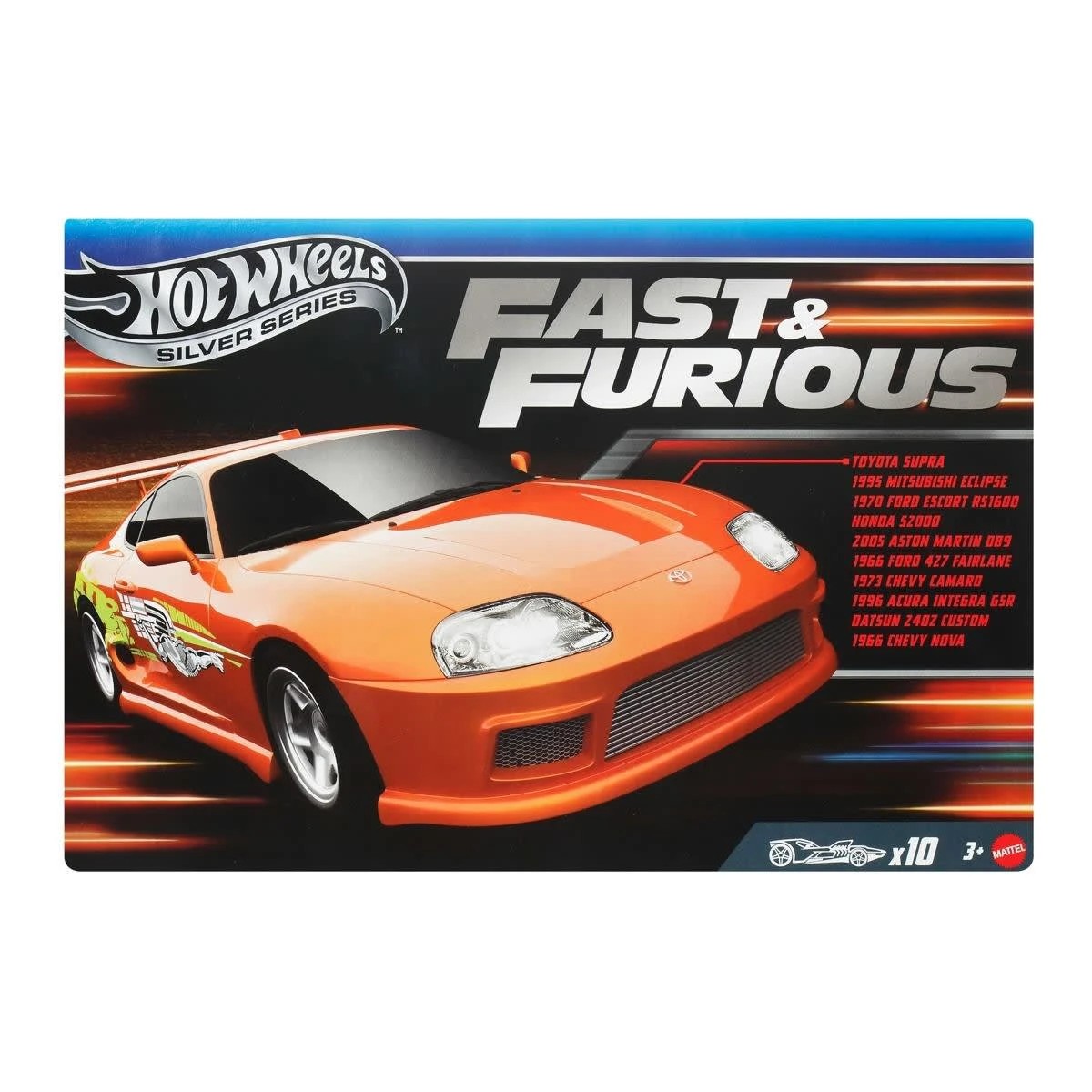 6 10 Pack Hot Wheels Silver Series Fast & Furious Cars, 6 of 6