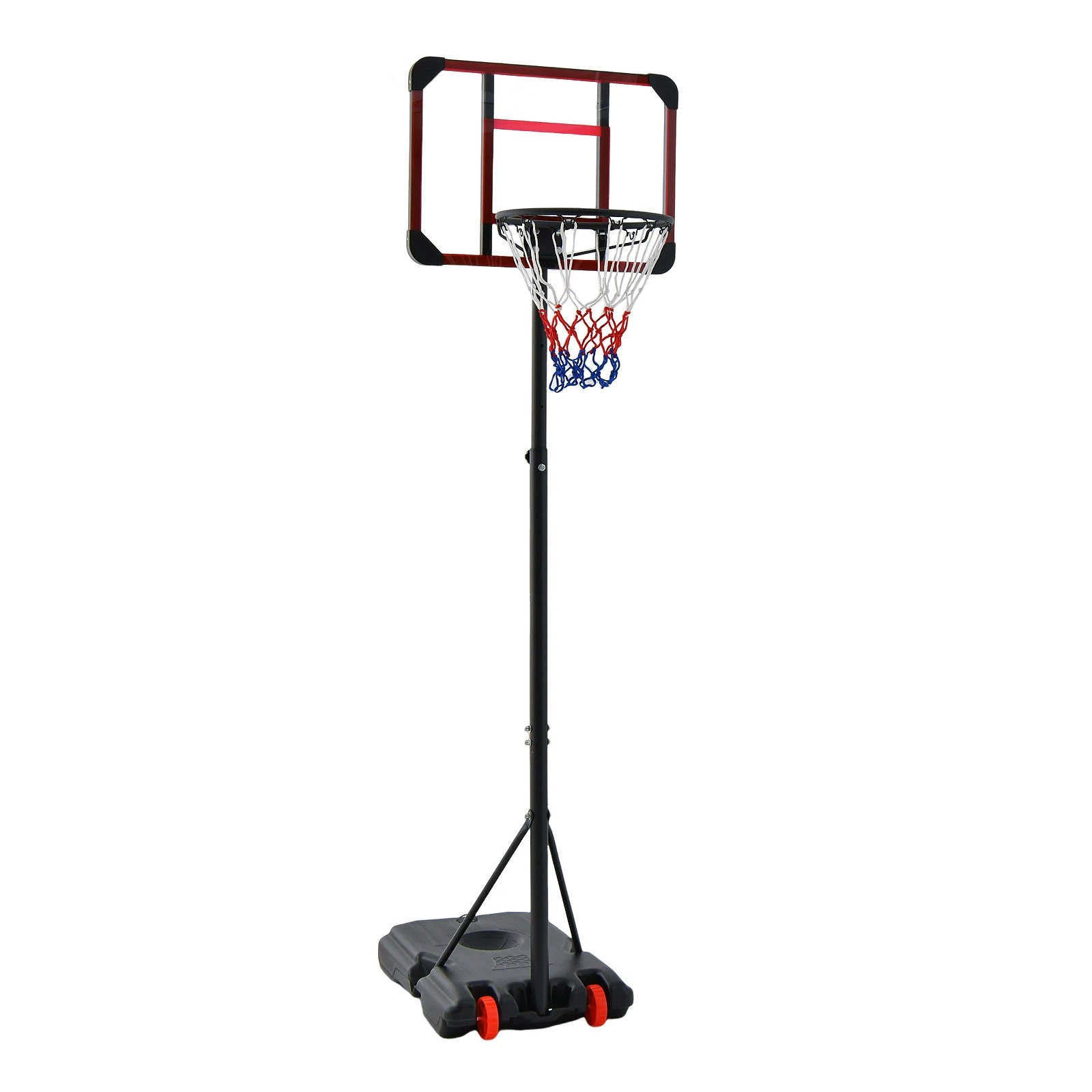 1 Costway 2.1m Basketball Hoop Stand System Adjustable Outdoor Basketball Ring w/Wheels & & Tripod Base, 1 of 1