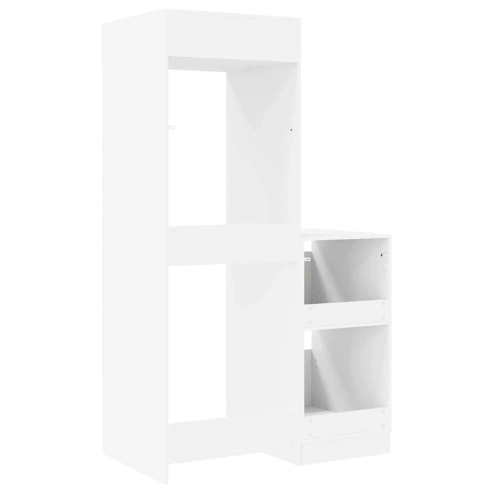 8 vidaXL Laundry Cabinet Set Ample Storage - White, 8 of 10