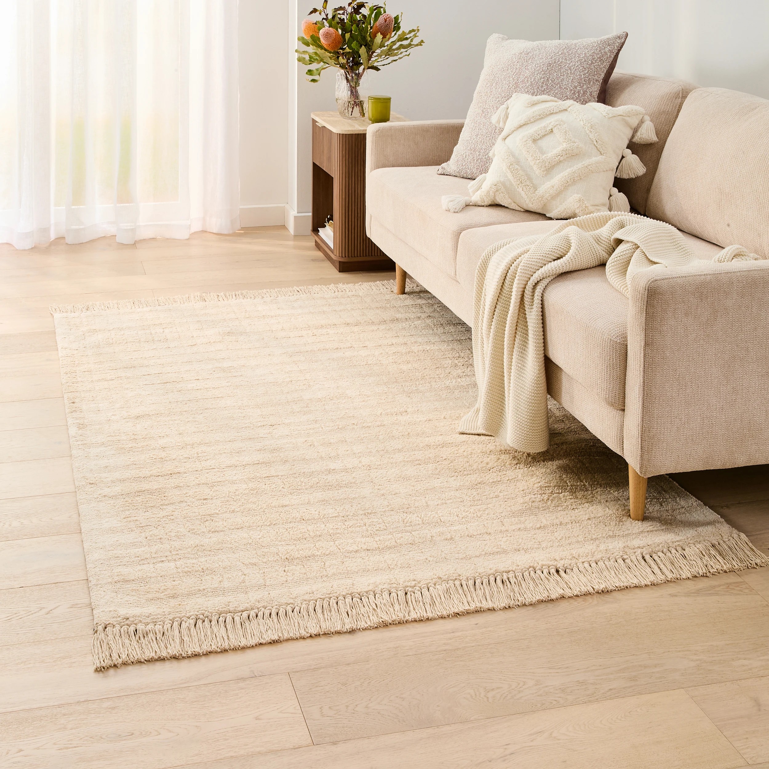 1 Nina Rug - Beige, Medium - 180cm x 133cm, 1 of 6