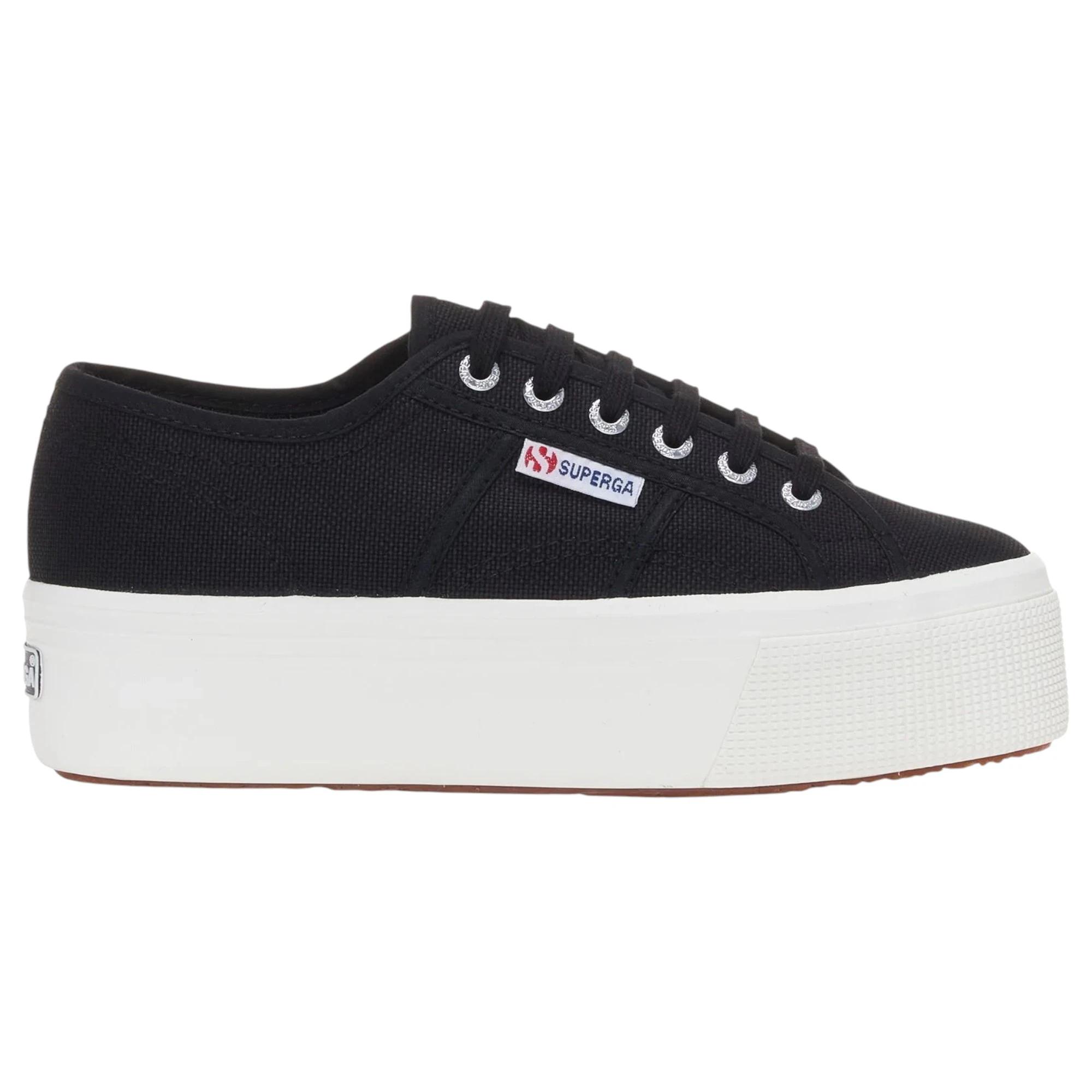 2 Superga Unisex 2790 Platform Black Casual Shoes BLACK, 2 of 5