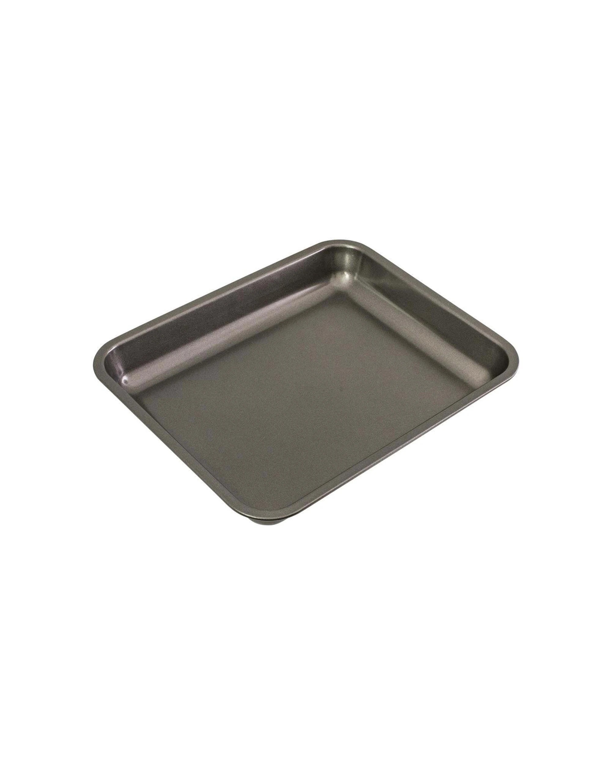 2 Bakemaster Large Carbon Steel Roasting Pan 39x31cm Non-stick Oven Safe - Grey, 2 of 3
