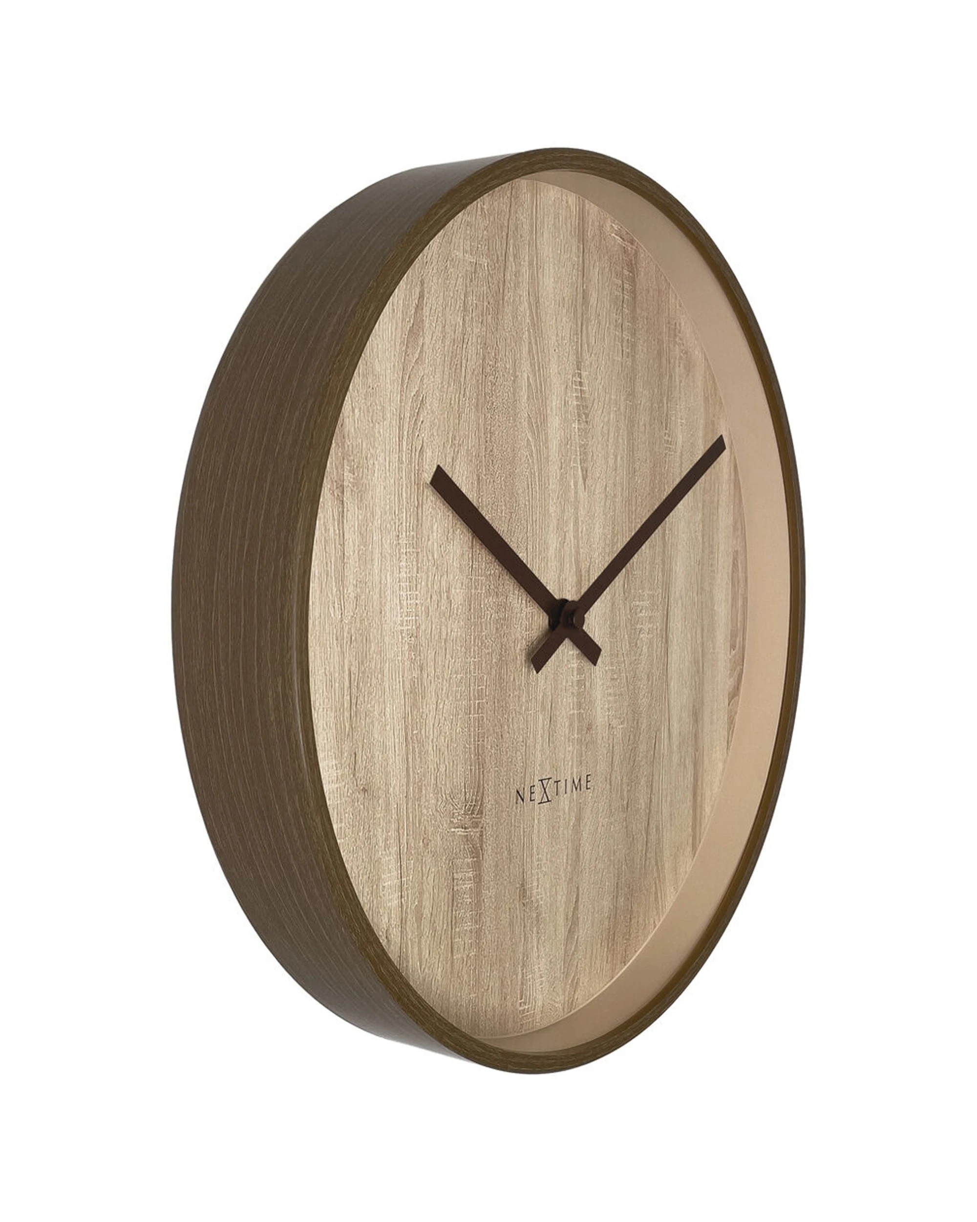 2 NEXTIME Oslo Silent Wall Clock Japandi Style Aluminium Case 30cm, 2 of 6