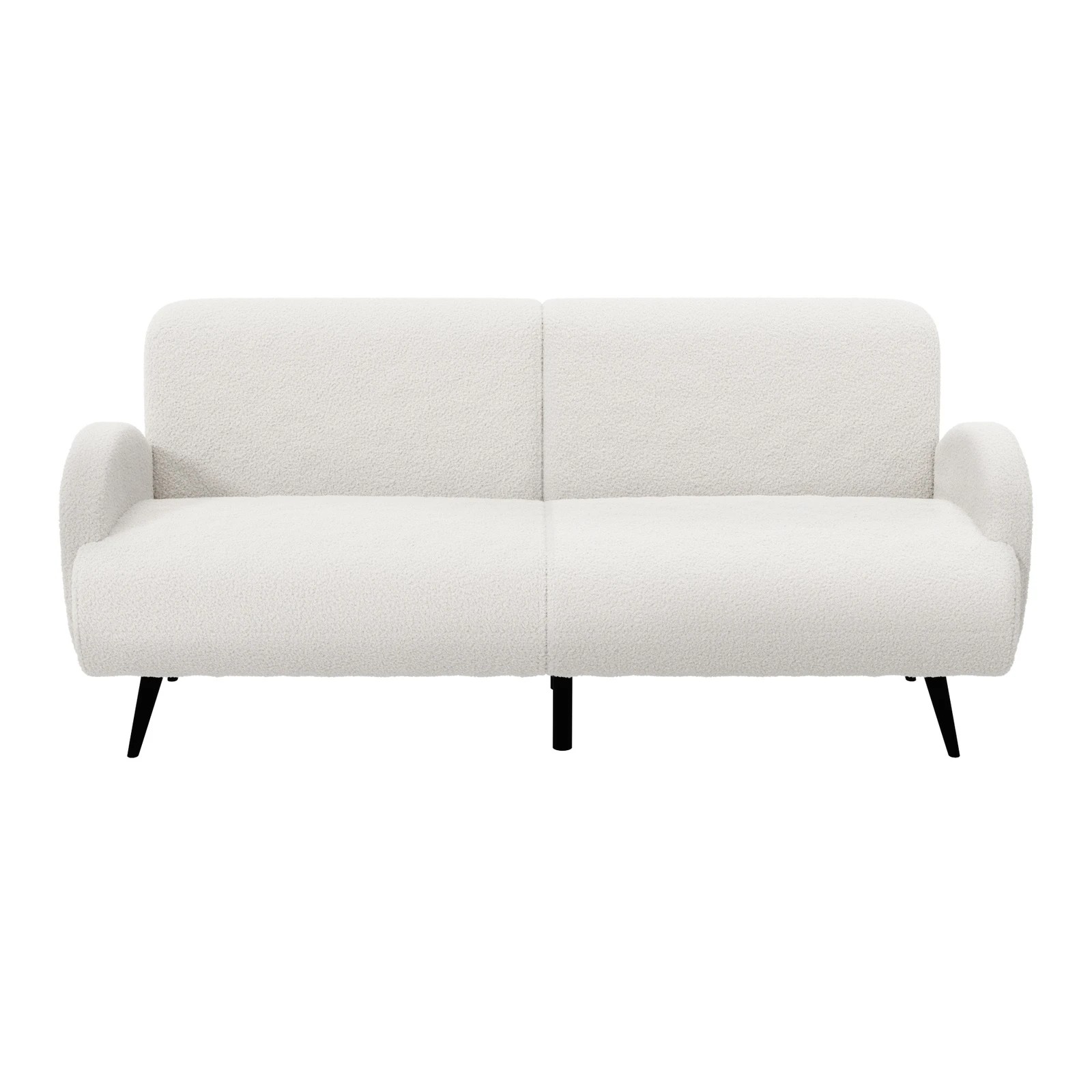 6 Oikiture Boucle Sofa Luxury 3 Seater Couch Fleece Chair Office Lounge
 - White, 6 of 10