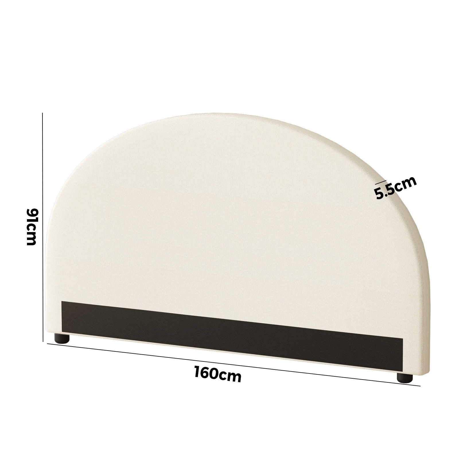 3 Oikiture Bed Head Queen Size Headboard Bedhead
 - Beige, 3 of 10