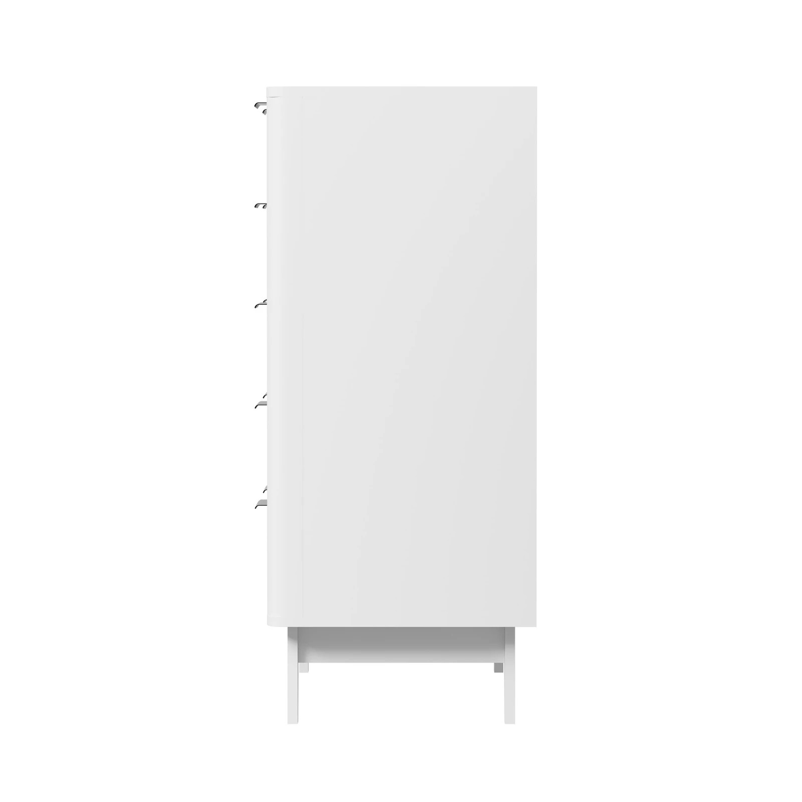 9 Oikiture 5 Chest Of Drawers Storage Cabinet Dressers Tallboy Stripe
 - White, 9 of 9