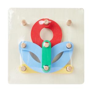 Wooden Play Letter and Number Peg Puzzle