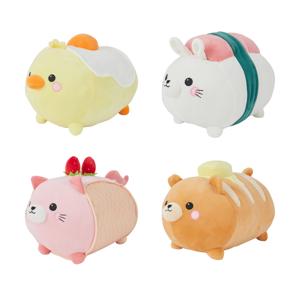Laying Food Cushy Plush Toy - Assorted