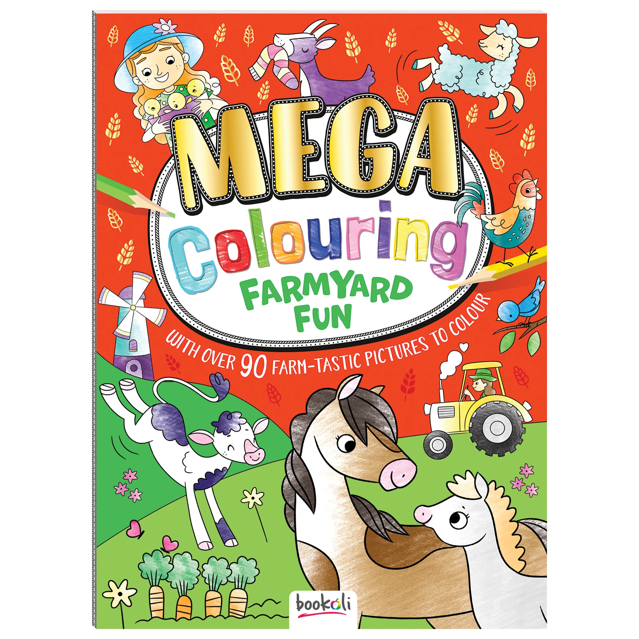 1 Mega Colouring Farmyard Fun Book, 1 of 5