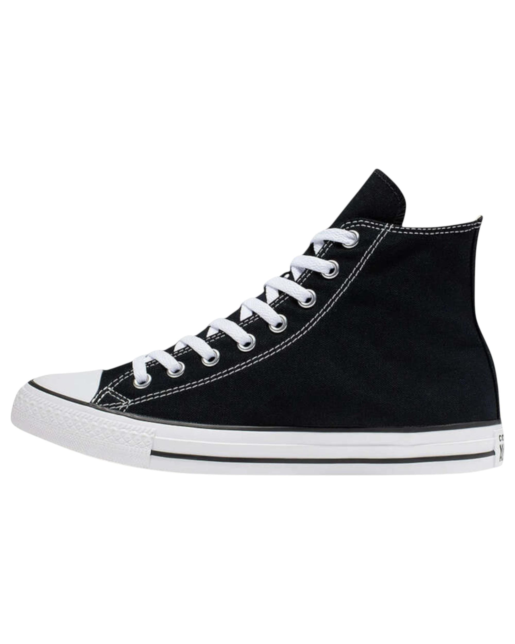 2 Converse Mens Chuck Taylor All Star Black Hi Top Lace Up Casual Shoe BLACK, 2 of 7