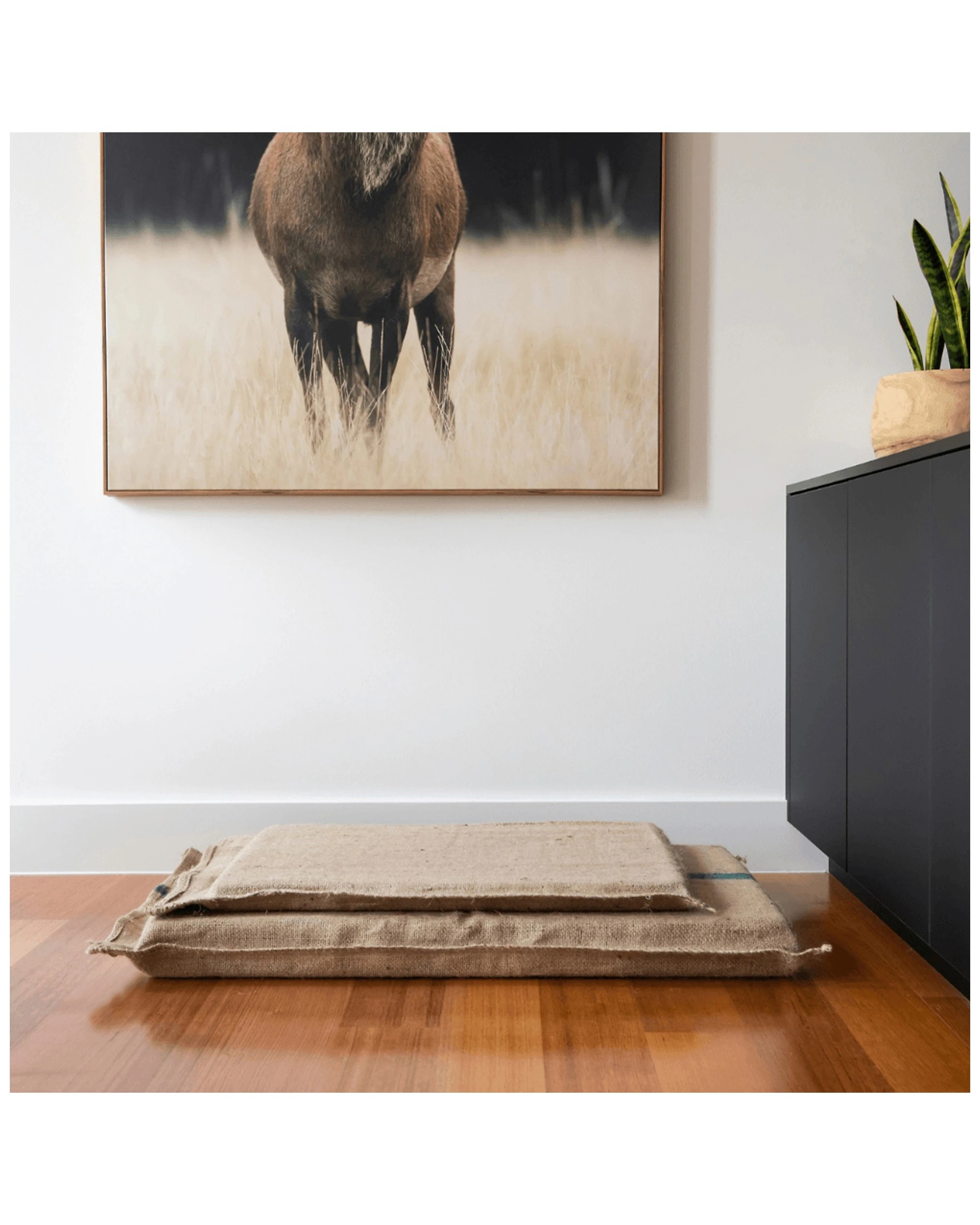 2 Superior Pet Essentials Extra Thick Hypoallergenic Hessian Dog Mat Jumbo - Natural, 2 of 2