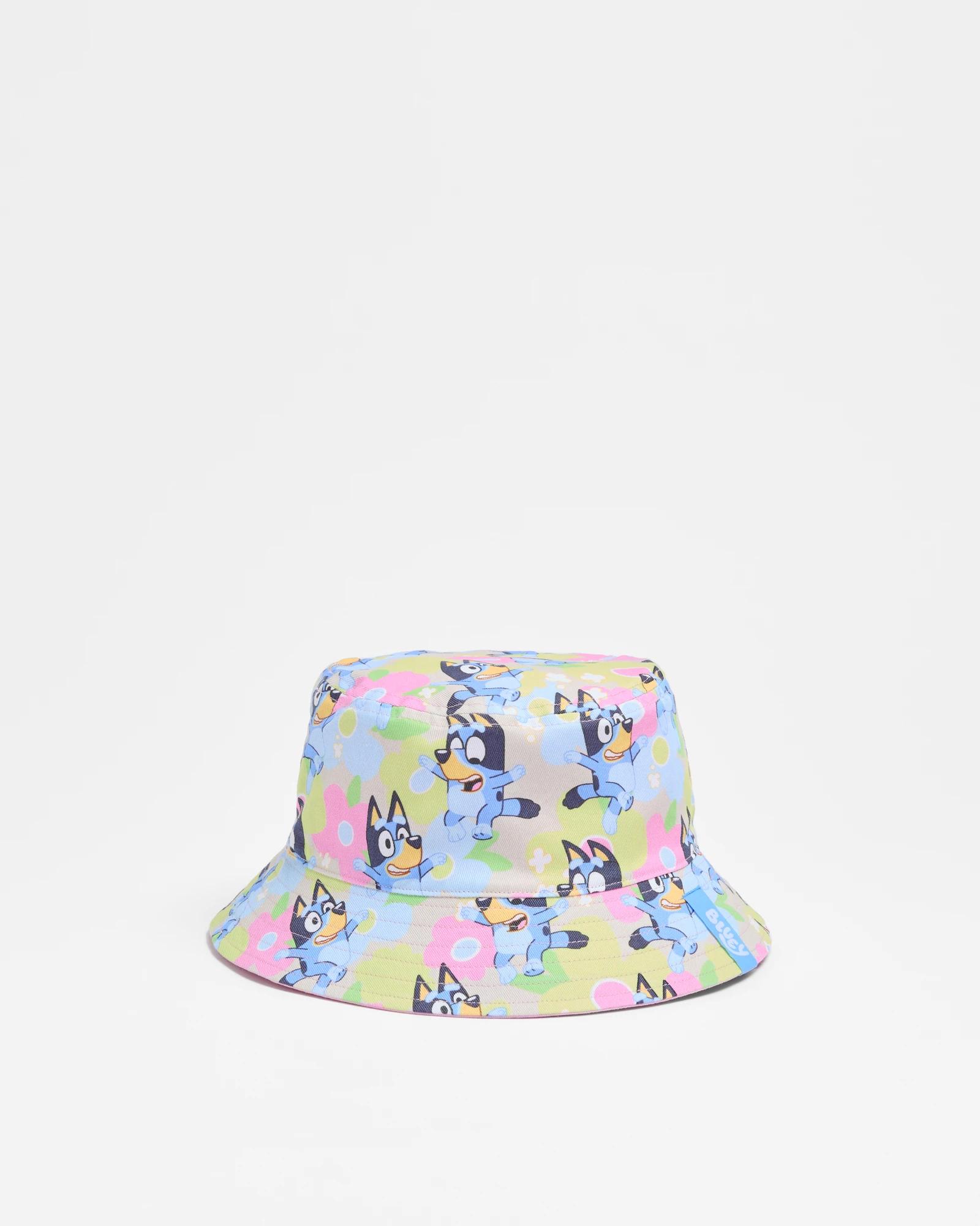 1 Kids Licensed Bluey Reversible Bucket Hat BLUEY, 1 of 3