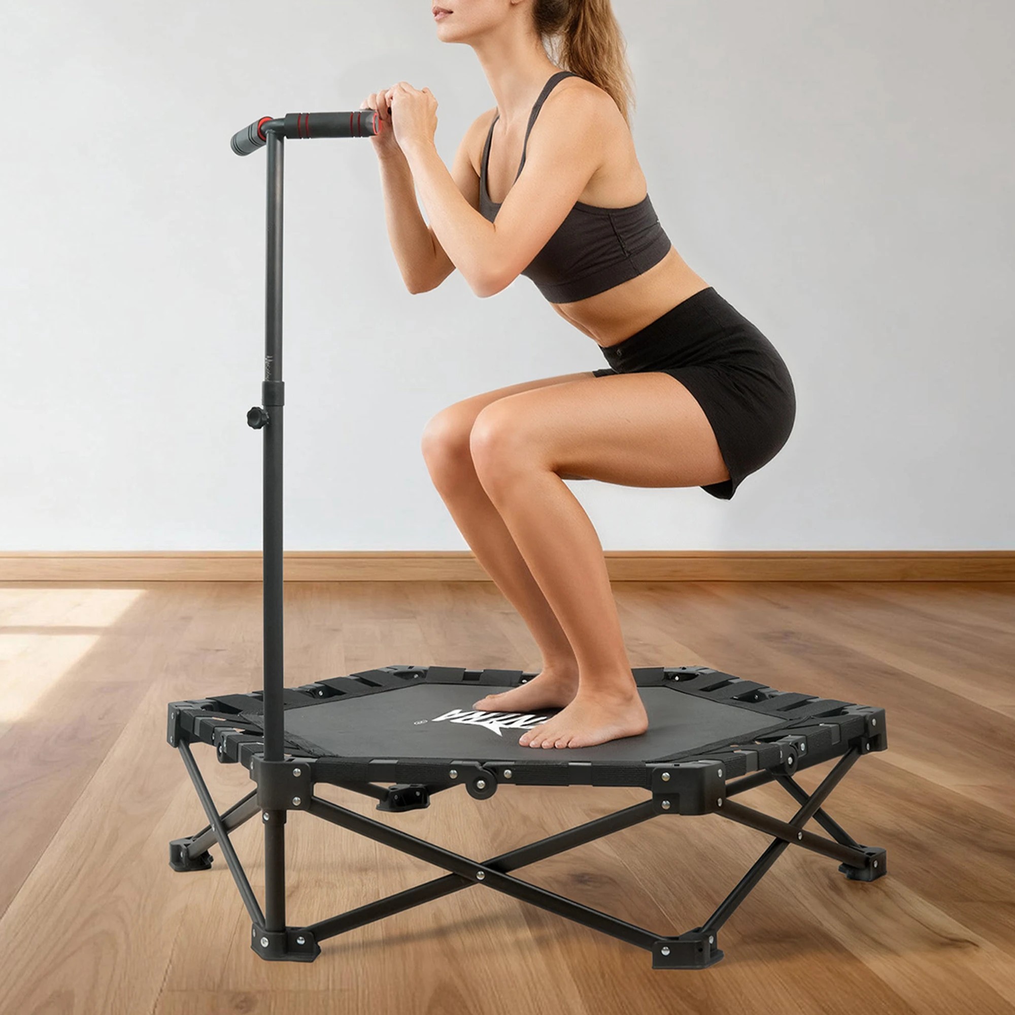 7 Centra 42 inch Trampoline Handrail Rebounder Folding Fitness Exercise Home, 7 of 9