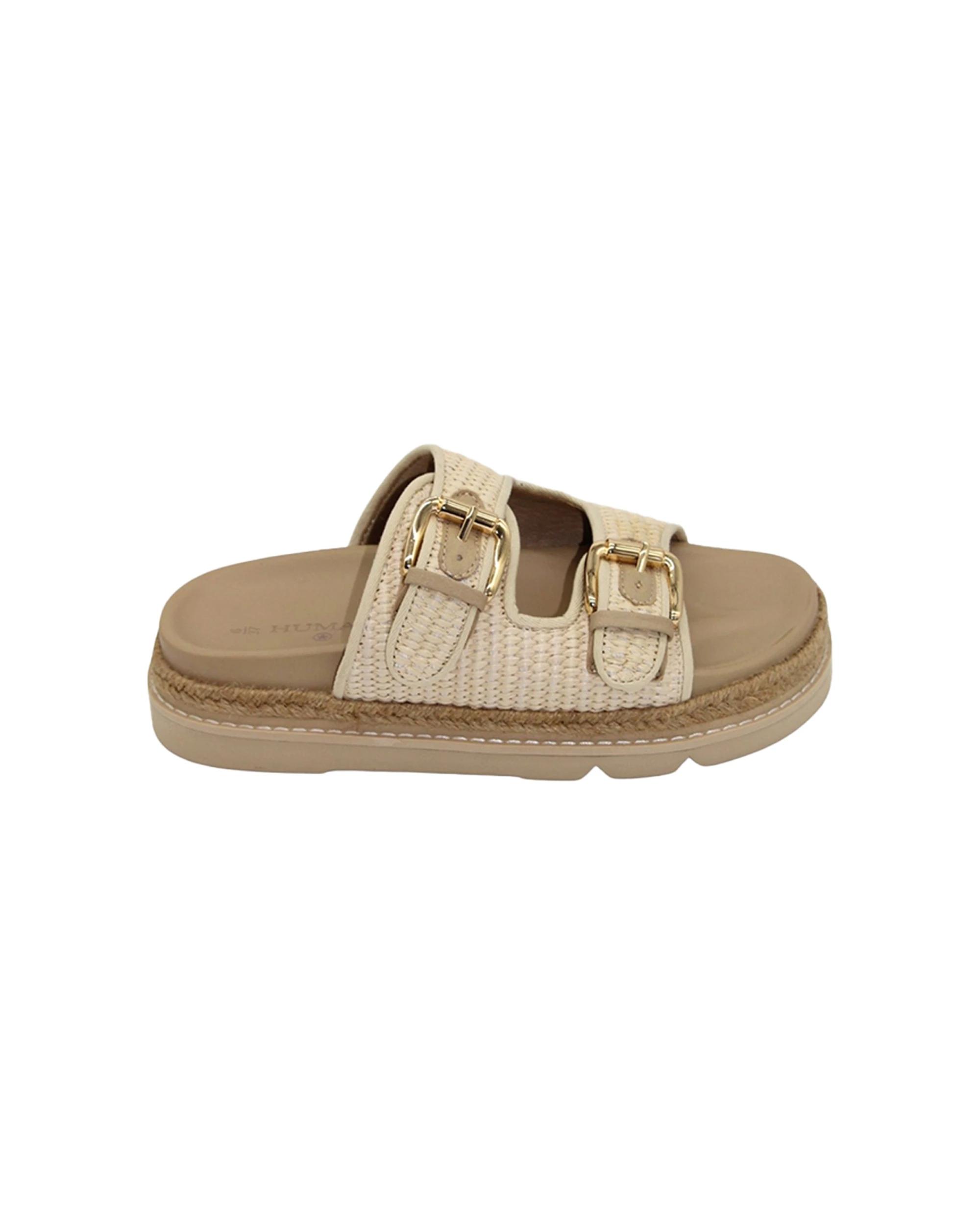 1 Human Shoes Maple Women's Platform Sandals Adjustable Padded Natural NATURAL, 1 of 4
