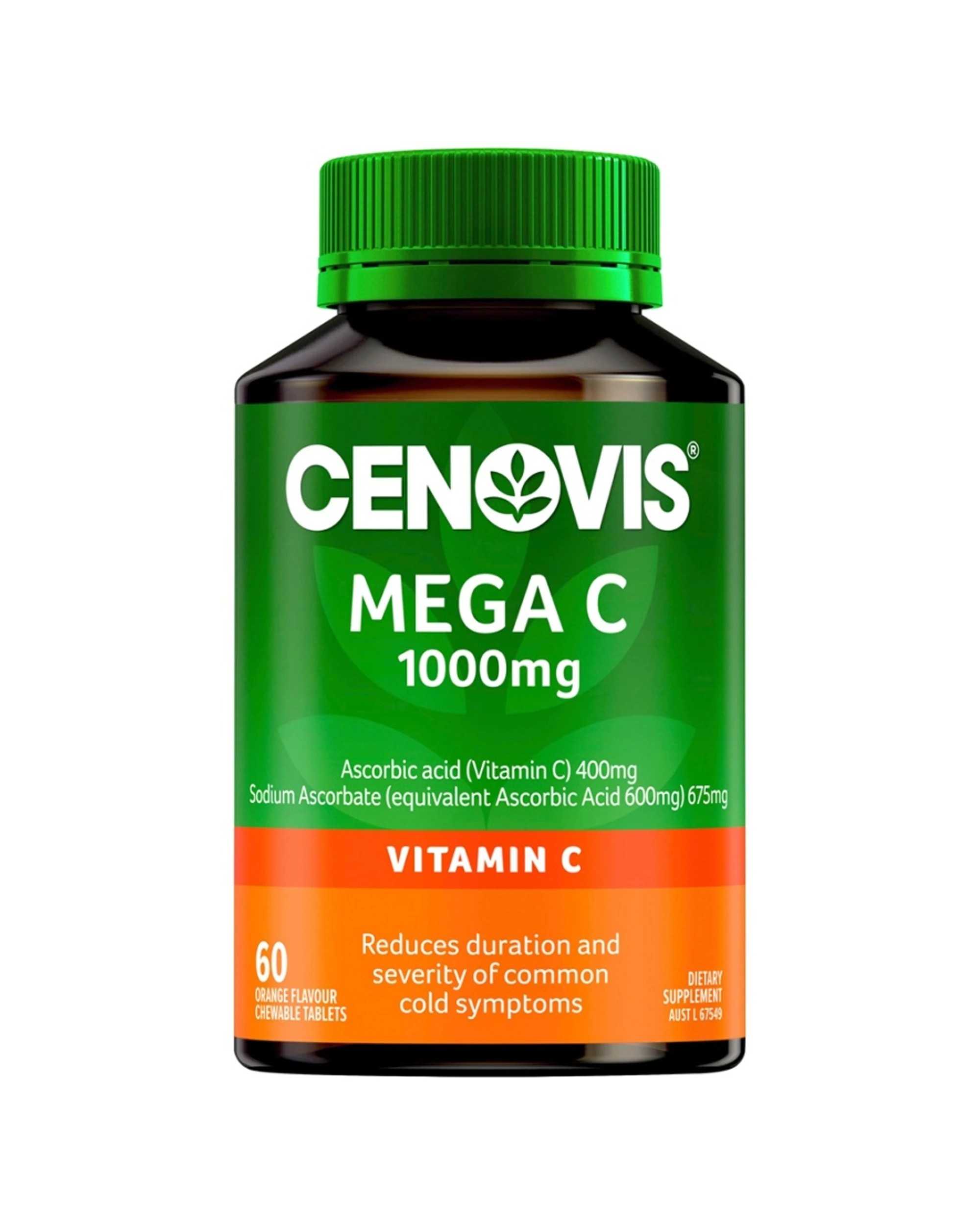 4 Cenovis 60pc Mega C 1000Mg Immune System Supplement Chewable Tablets, 4 of 5