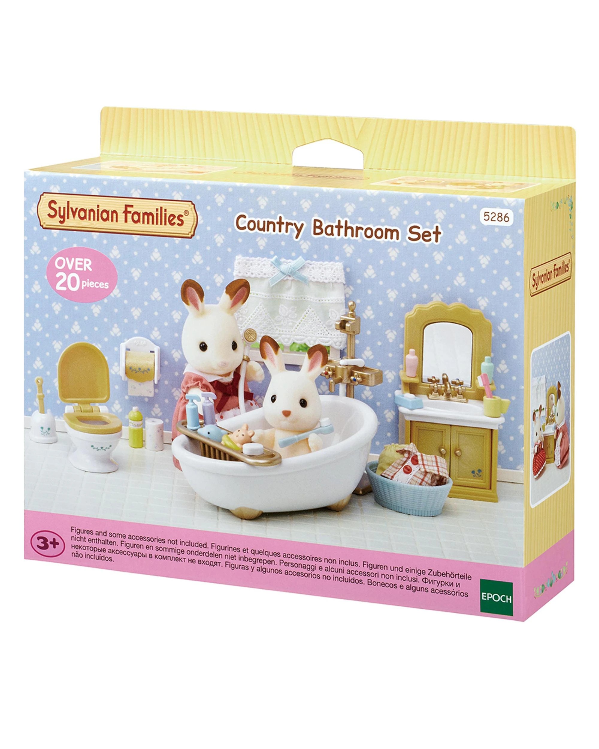 1 Sylvanian Families Country Bathroom Play Set, 1 of 4