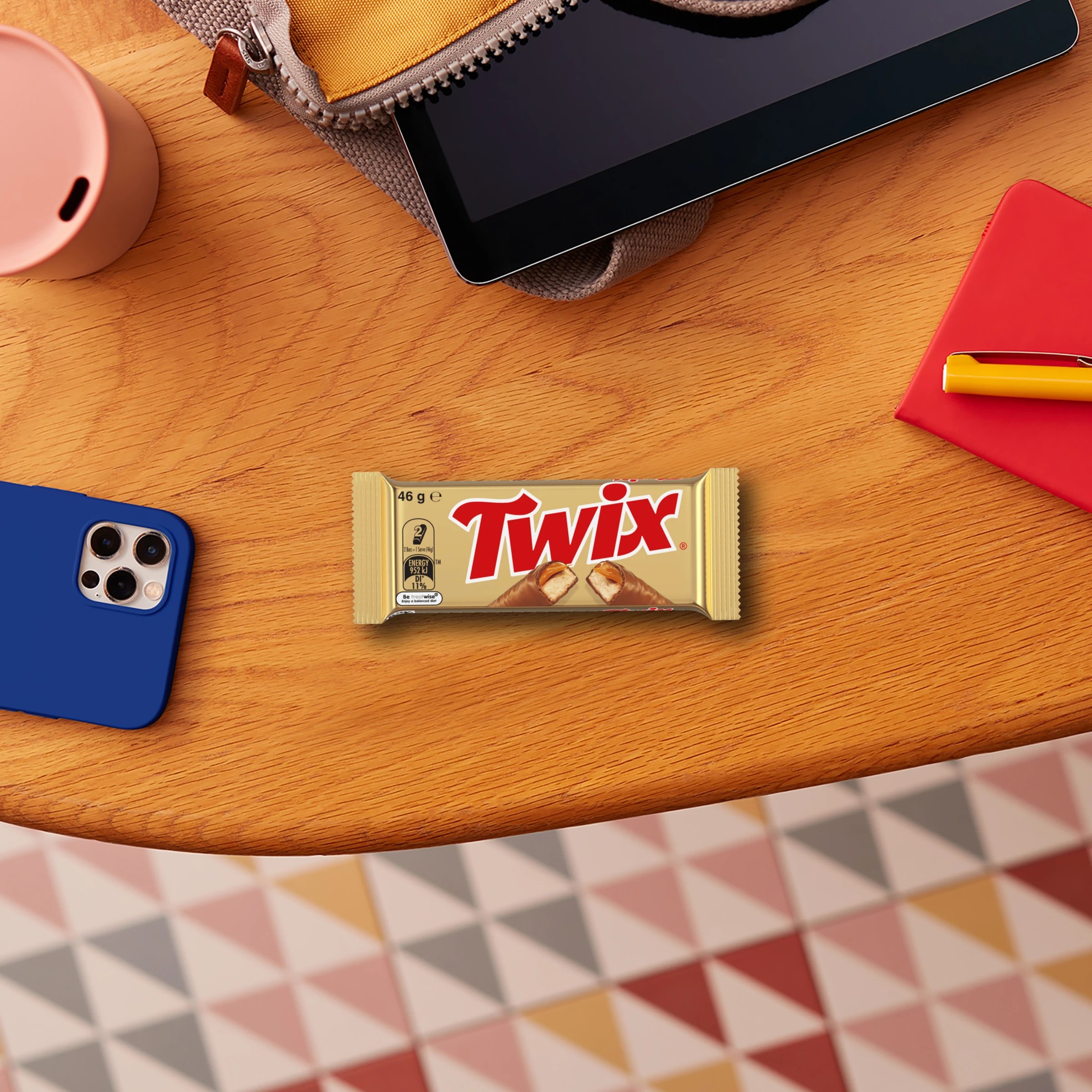 4 Twix Milk Chocolate Bar Caramel Biscuit 46g, 4 of 6