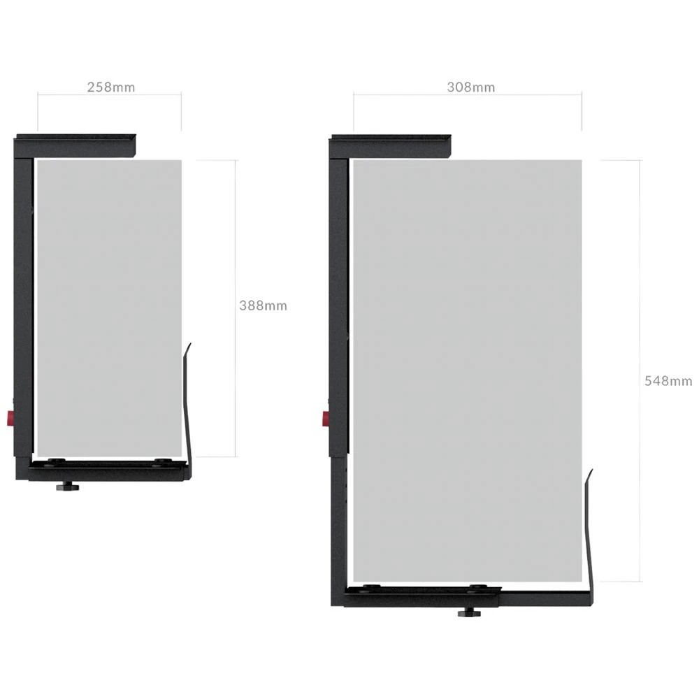 8 Strike Under Desk PC Holder Office Furnishing Accessories Parts, 8 of 9