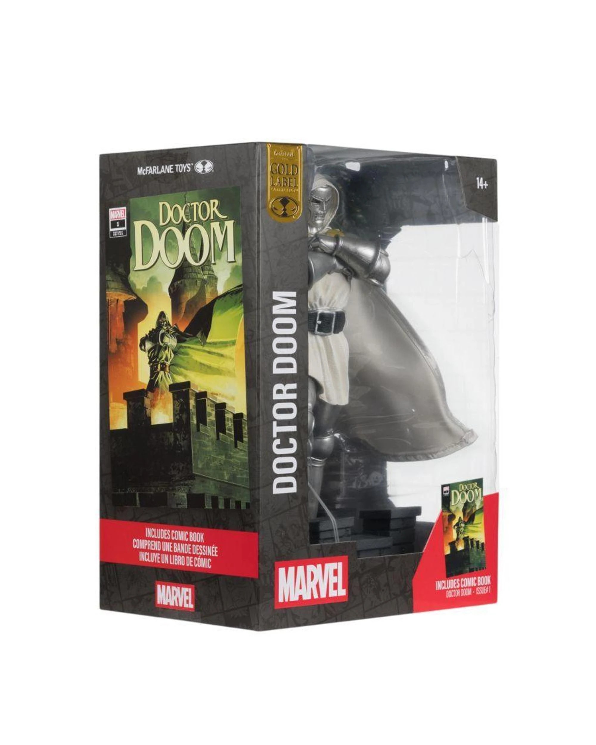 9 McFarlane Marvel Doctor Doom #1 Future Foundation Gold Label 1:6 Scale Figure, 9 of 9