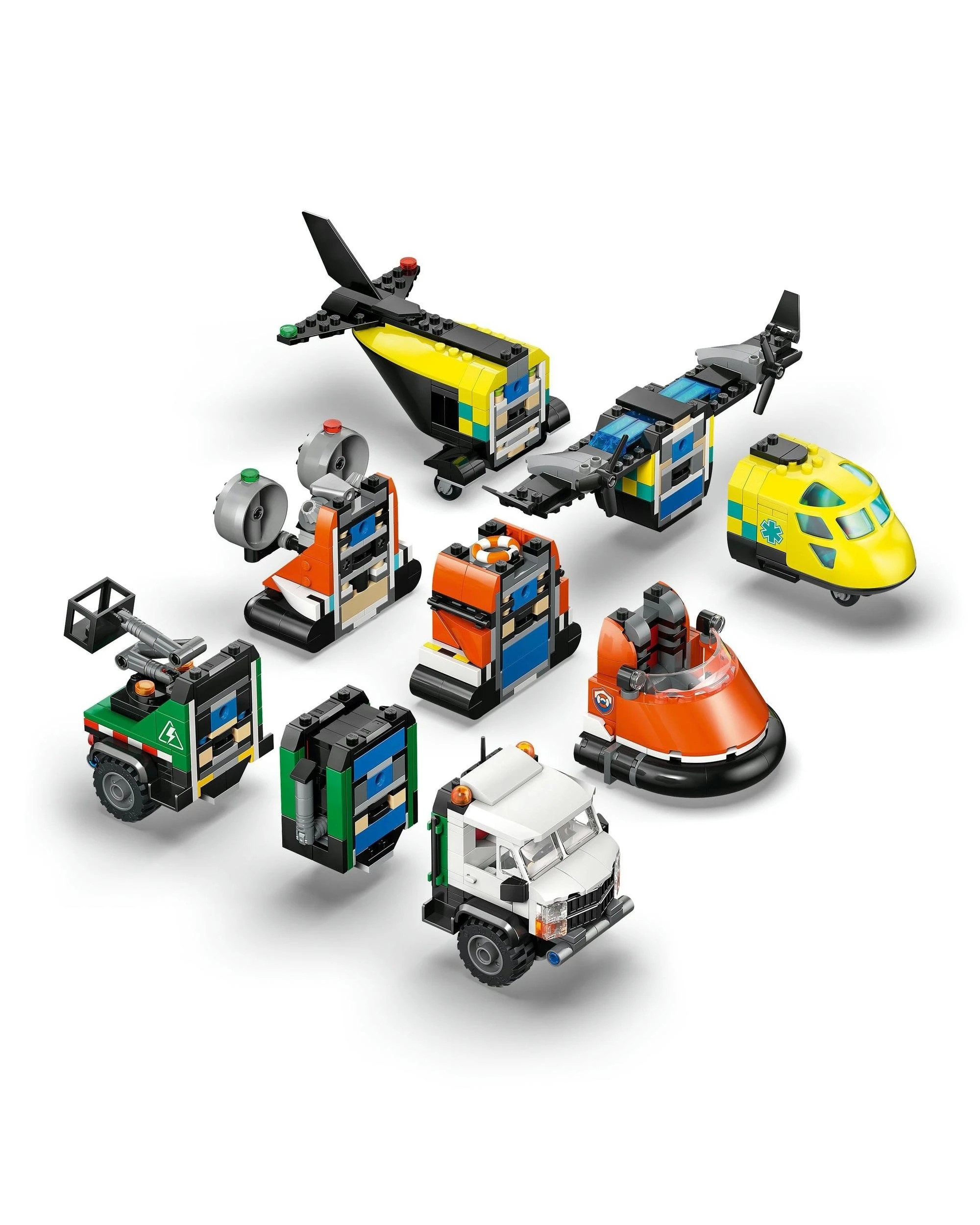 3 LEGO City: Airplane, Service Truck and Hovercraft Remix - 60505, 3 of 10